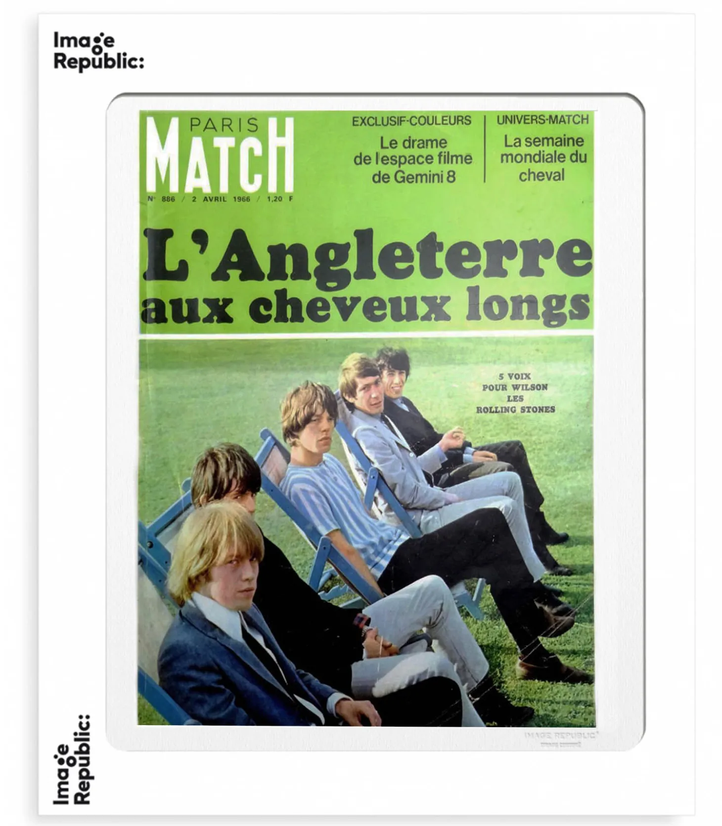 Affiche Paris Match Stones 56 x 76 cm-Image Republic Fashion