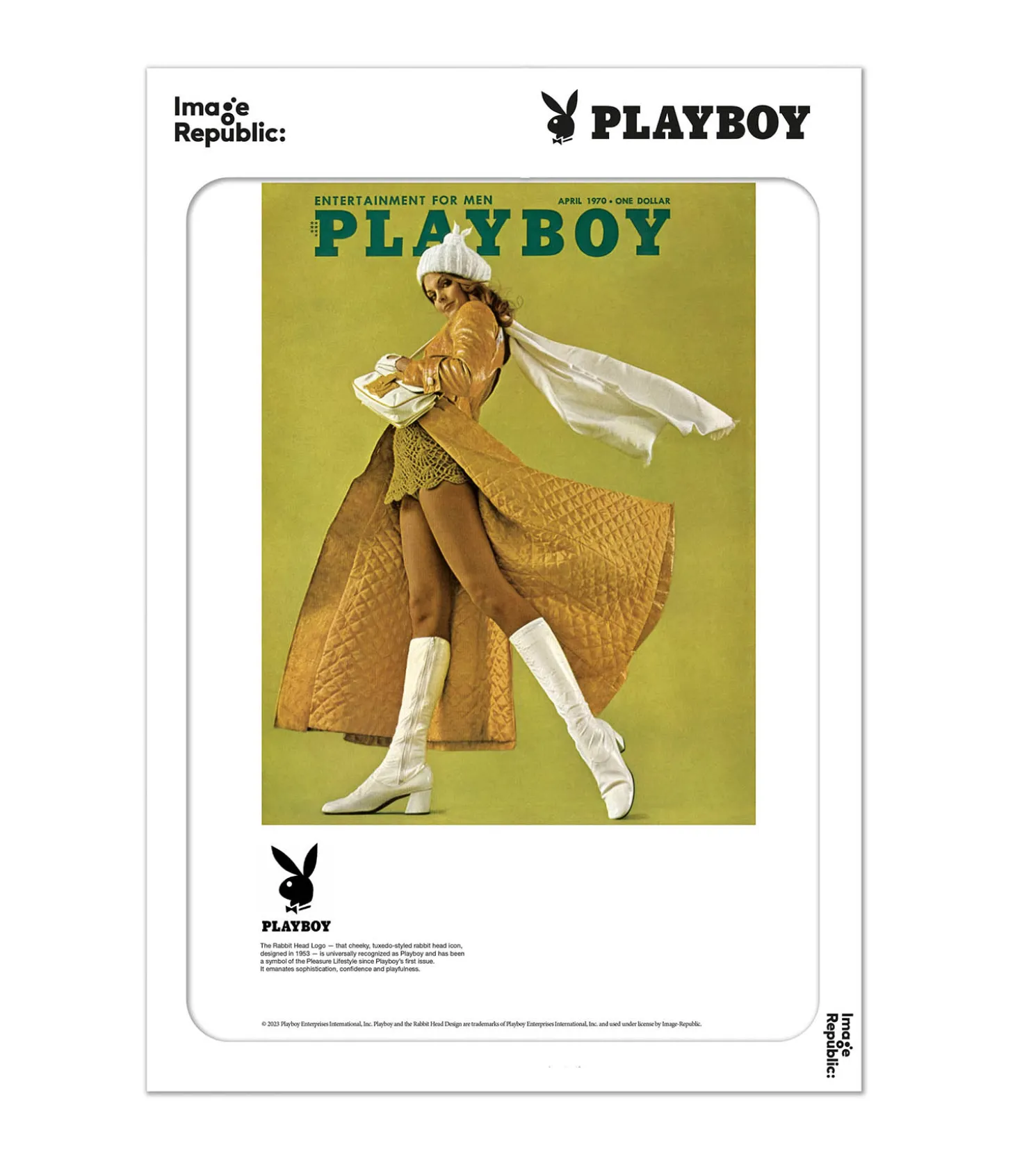 Affiche Playboy Couverture Avril 1970 38 x 56 cm-Image Republic Online