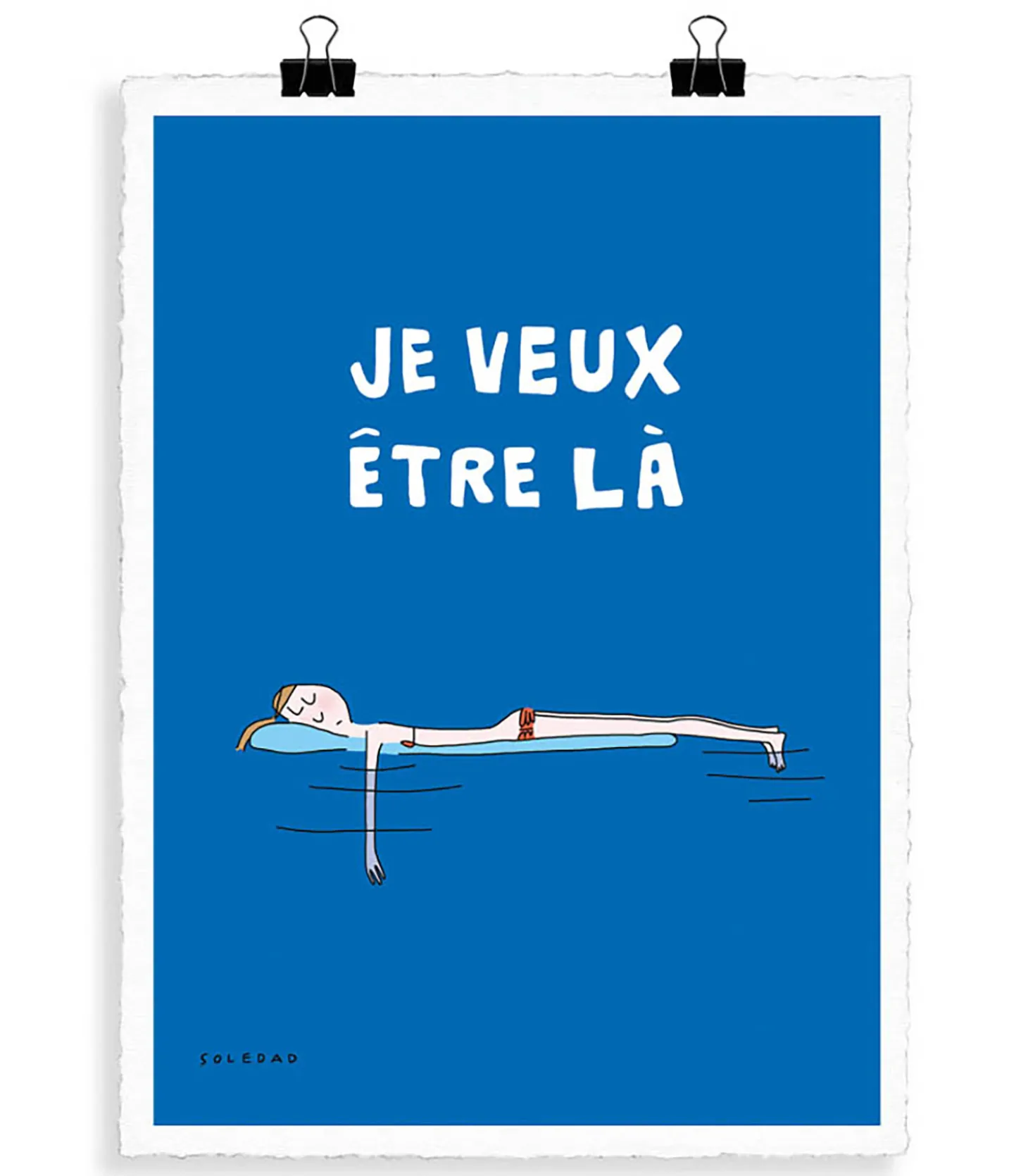 Affiche Soledad "Je veux être là" 56 x 76 cm-Image Republic Flash Sale