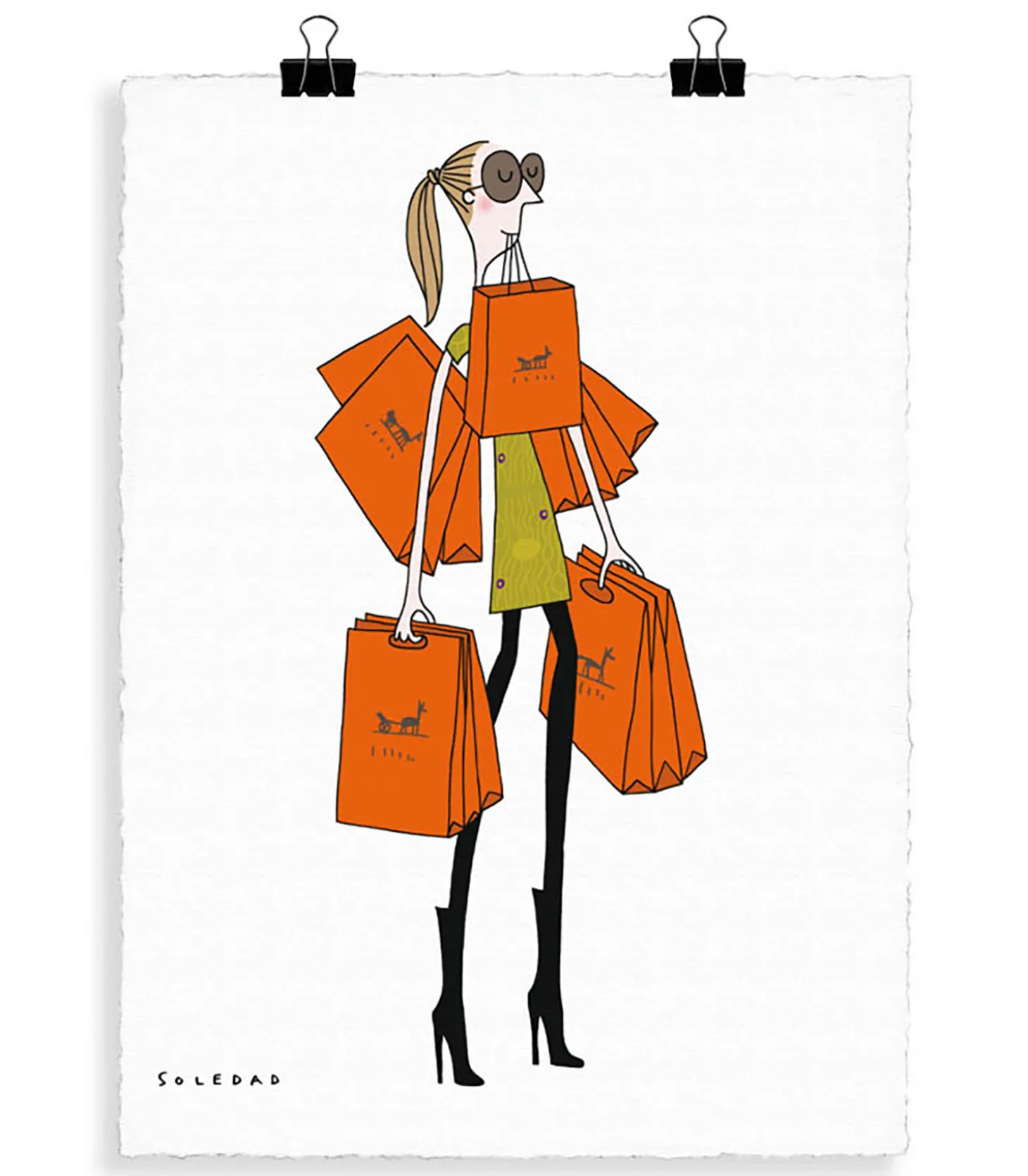 Affiche Soledad "Sac Orange" 56 x 76 cm-Image Republic Store