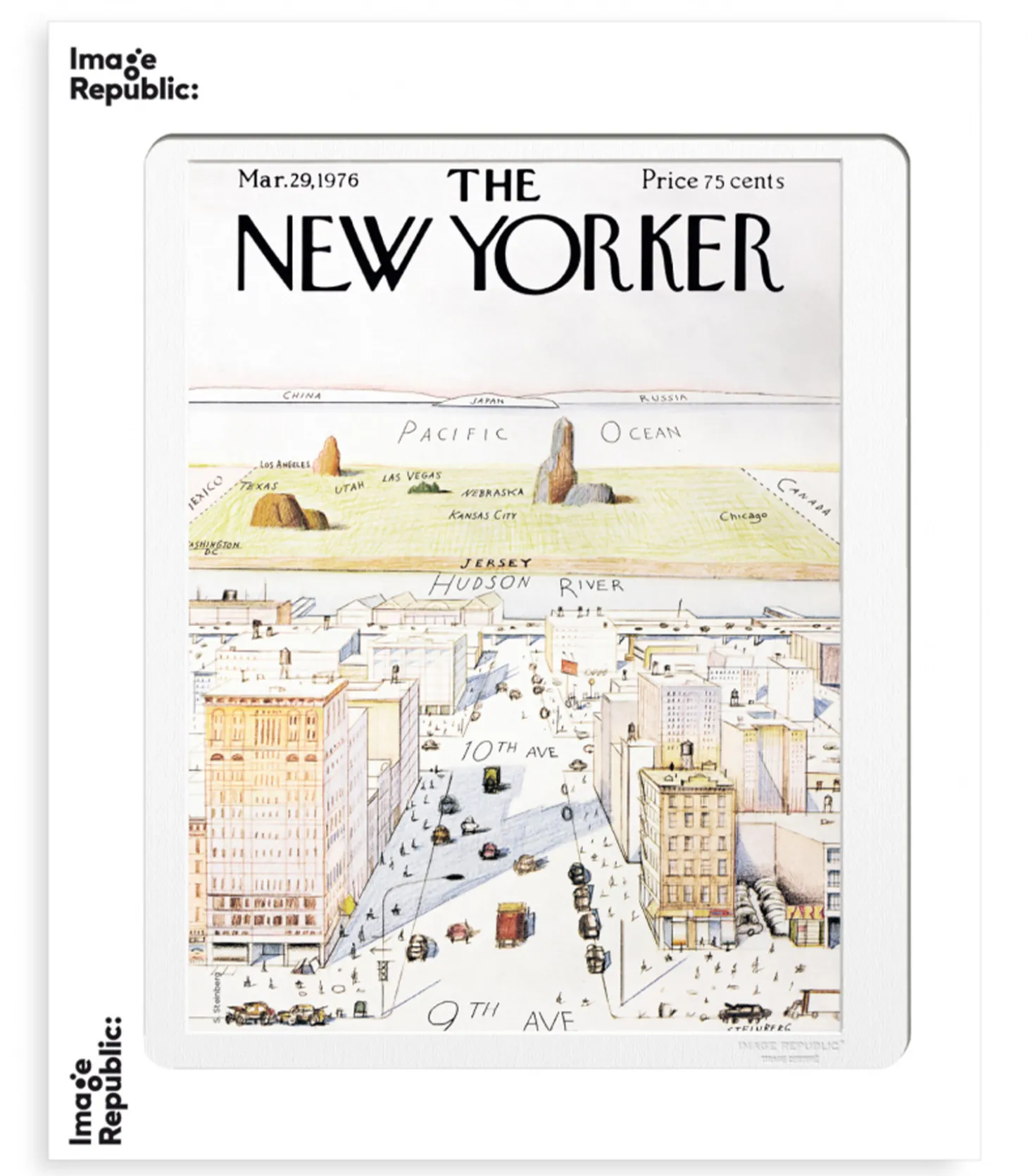 Affiche The New Yorker 07 Steinberg 40 x 50 cm-Image Republic New