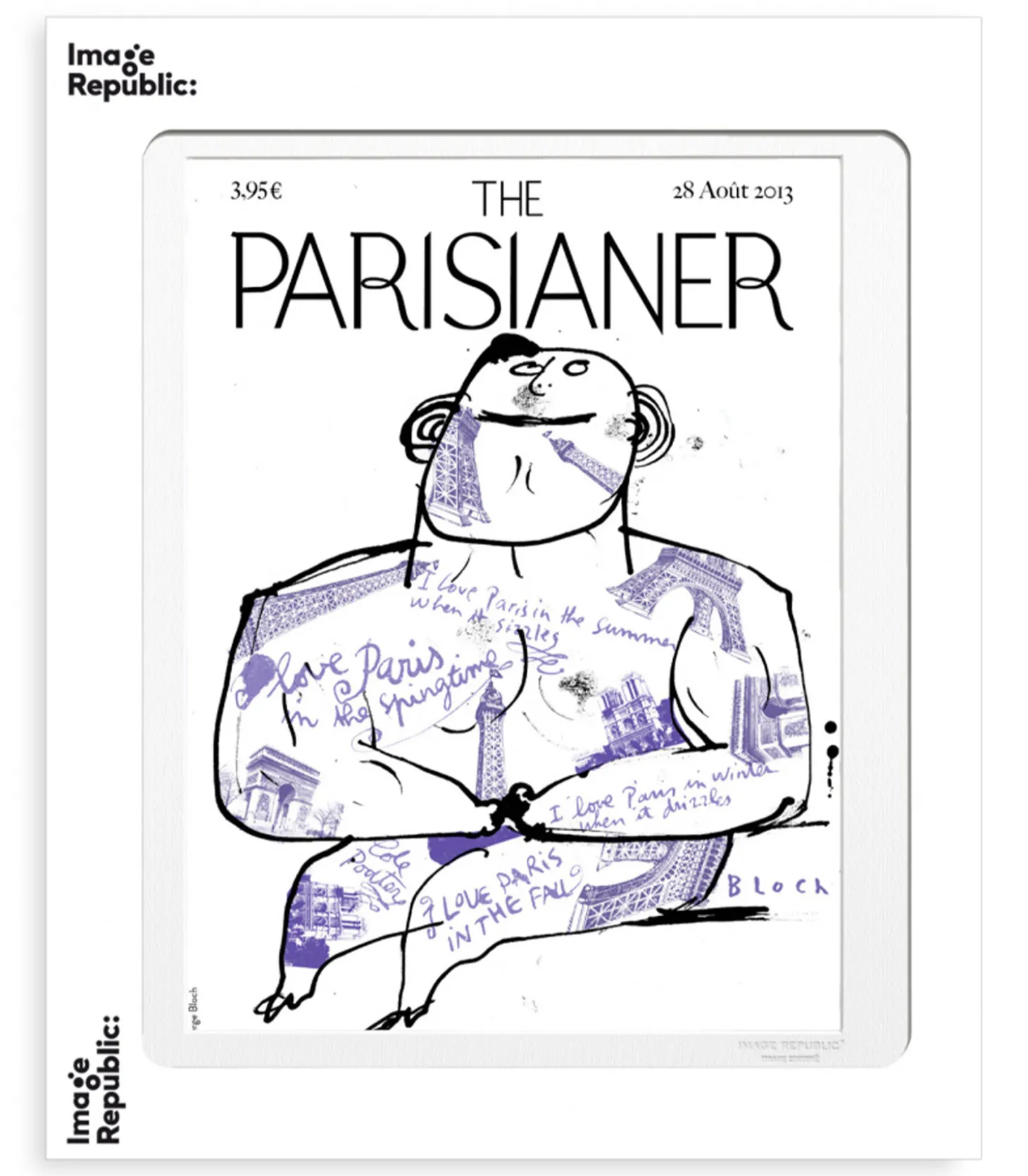 Affiche The Parisianer N46 Bloch 30 x 40 cm-Image Republic Cheap