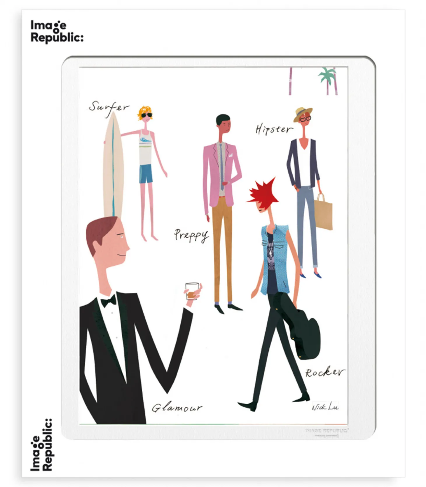 Affiche WLPP "LA Mens Fashion" 40 x 50 cm-Image Republic Online