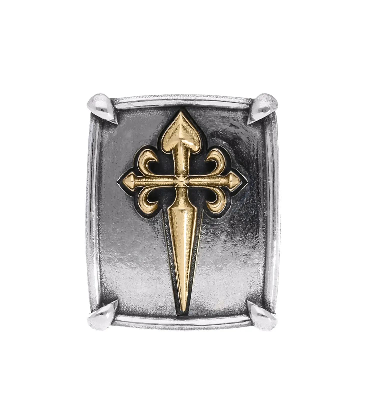 Bague New Cross en argent et or-Corpus Christi Best Sale