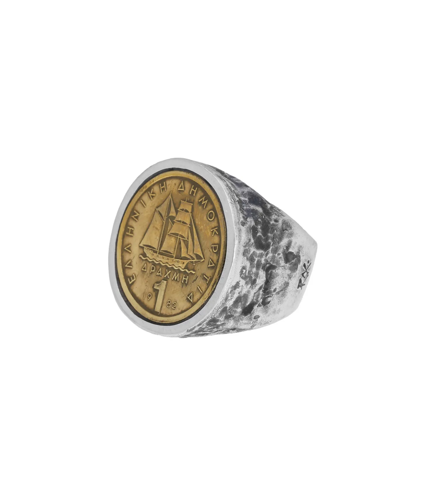 Bague pièce Drachme argent-Roc Paris Best