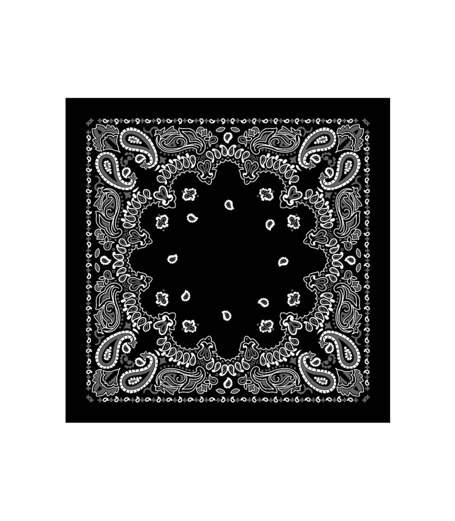 Bandana Black 59 x 59 cm-destin Cheap