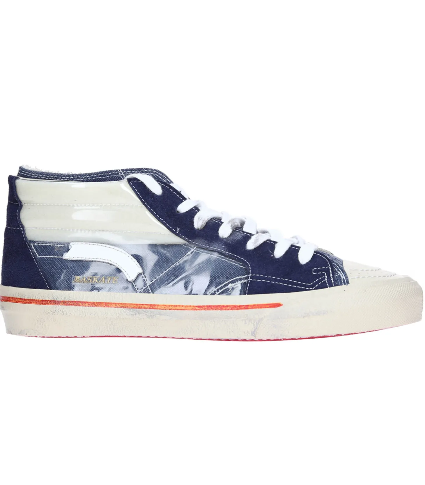 Baskets homme Baskate Mid Blue Navy-Hidnander Cheap