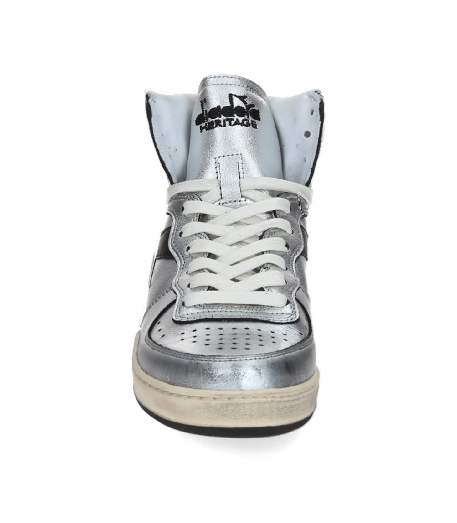 Baskets MI Silver Used Argento/Nero-Diadora Hot