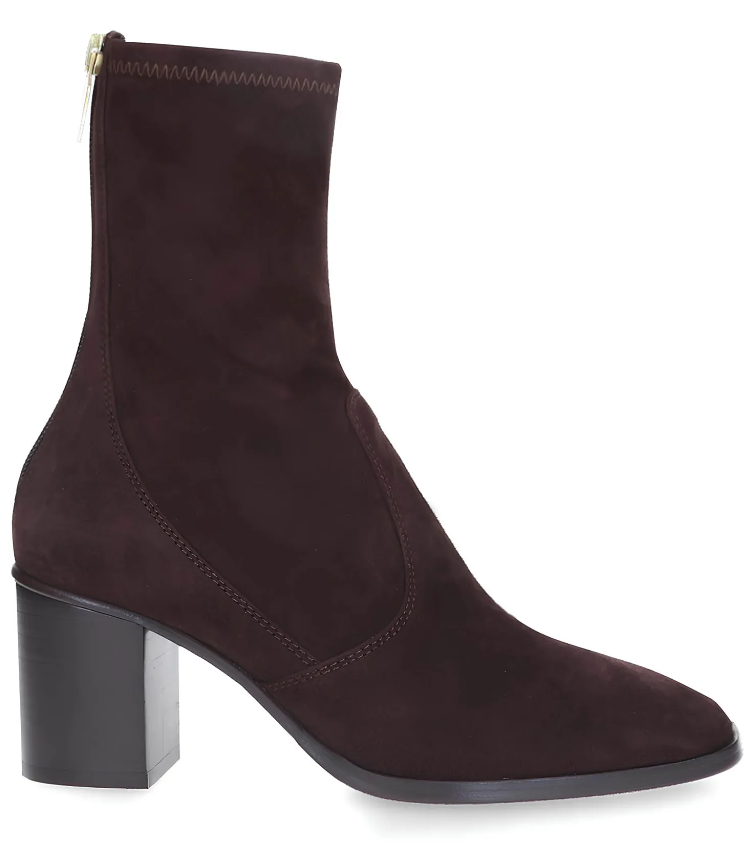 Boots Cliff en cuir velours Chocolat-Socque Paris Discount