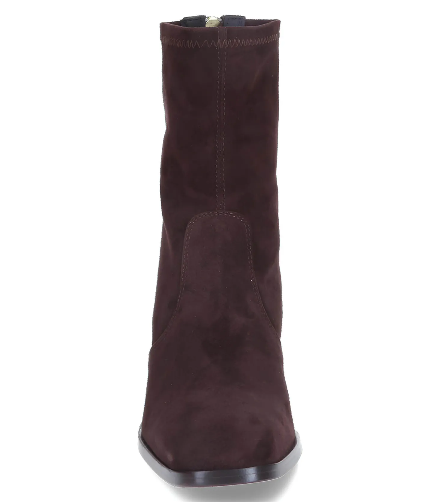 Boots Cliff en cuir velours Chocolat-Socque Paris Discount