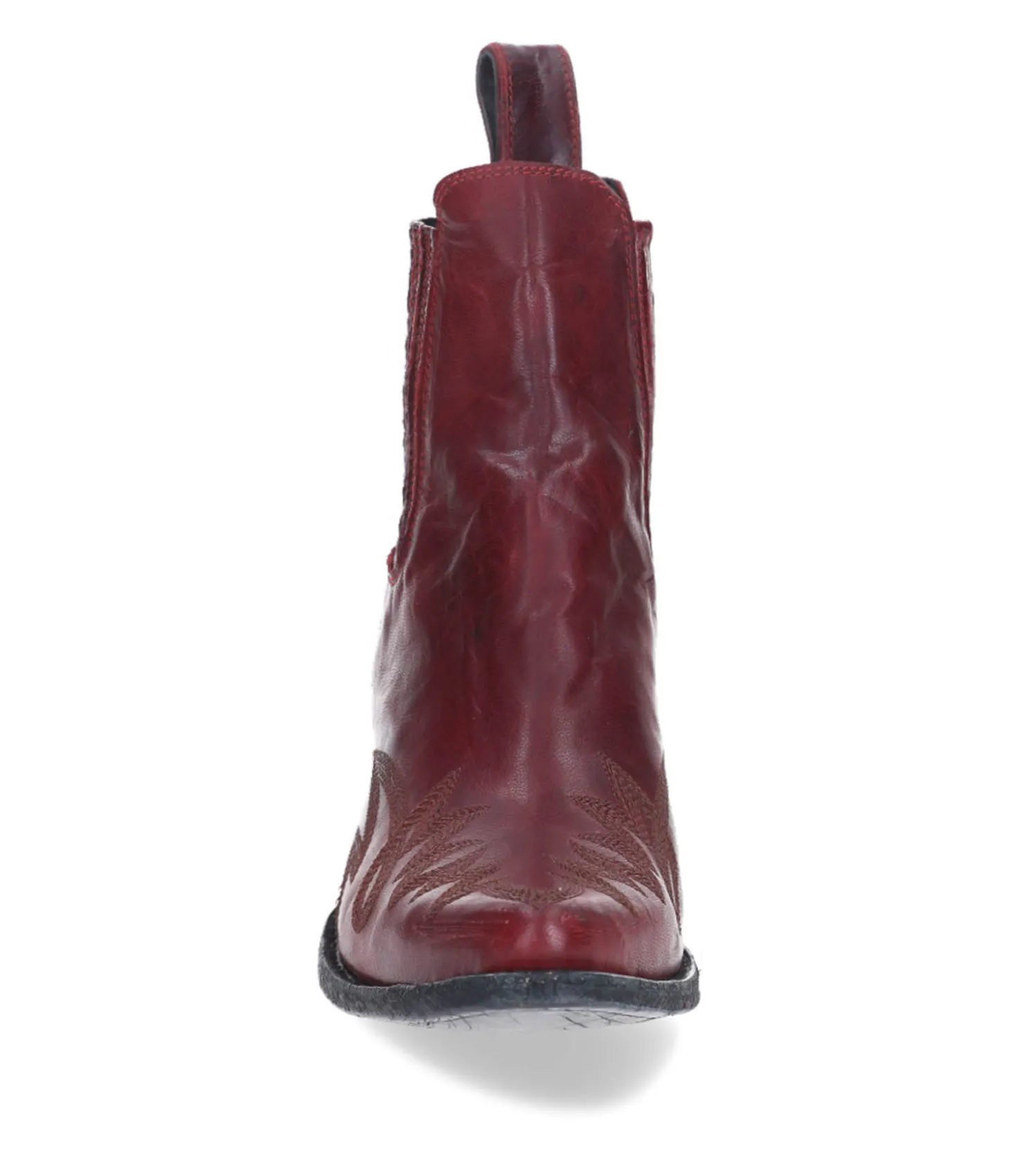 Boots Gaucho Long Stitch Cherry Red-Mexicana Online