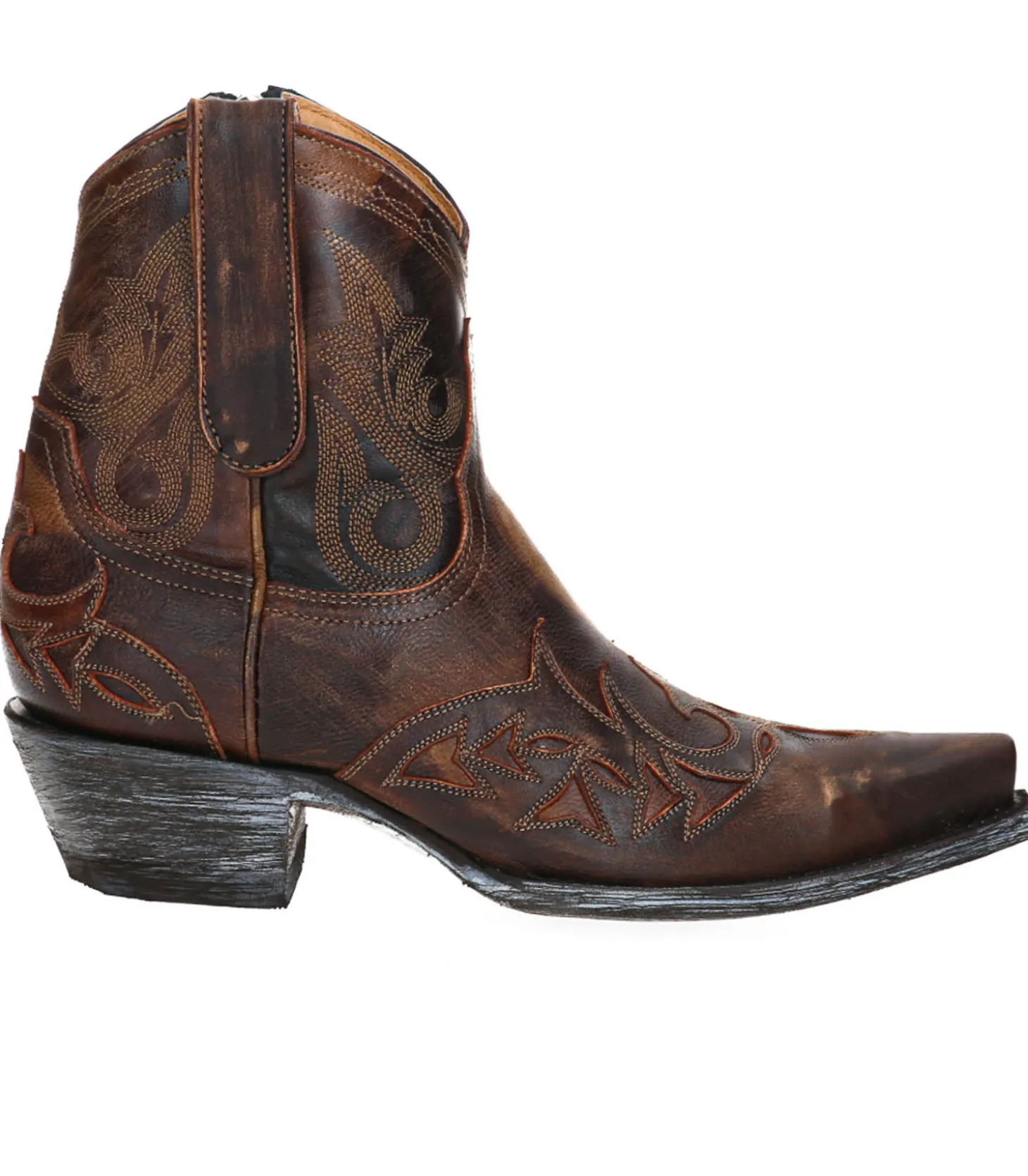 Boots santiag Stitched 7 Ocre-Mexicana Outlet