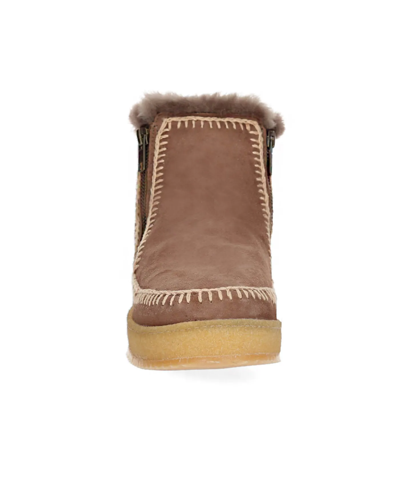 Boots Setsu Crochet Crepe Suede Camel/Beige-laidback london Hot