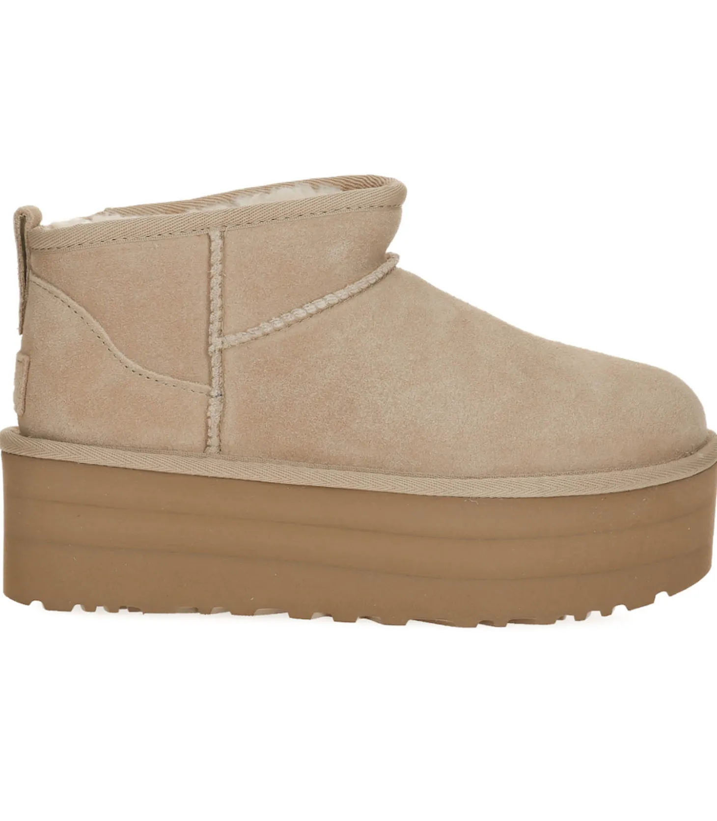 Bottines Classic Ultra Mini Plateforme Daim Sand-UGG® Cheap