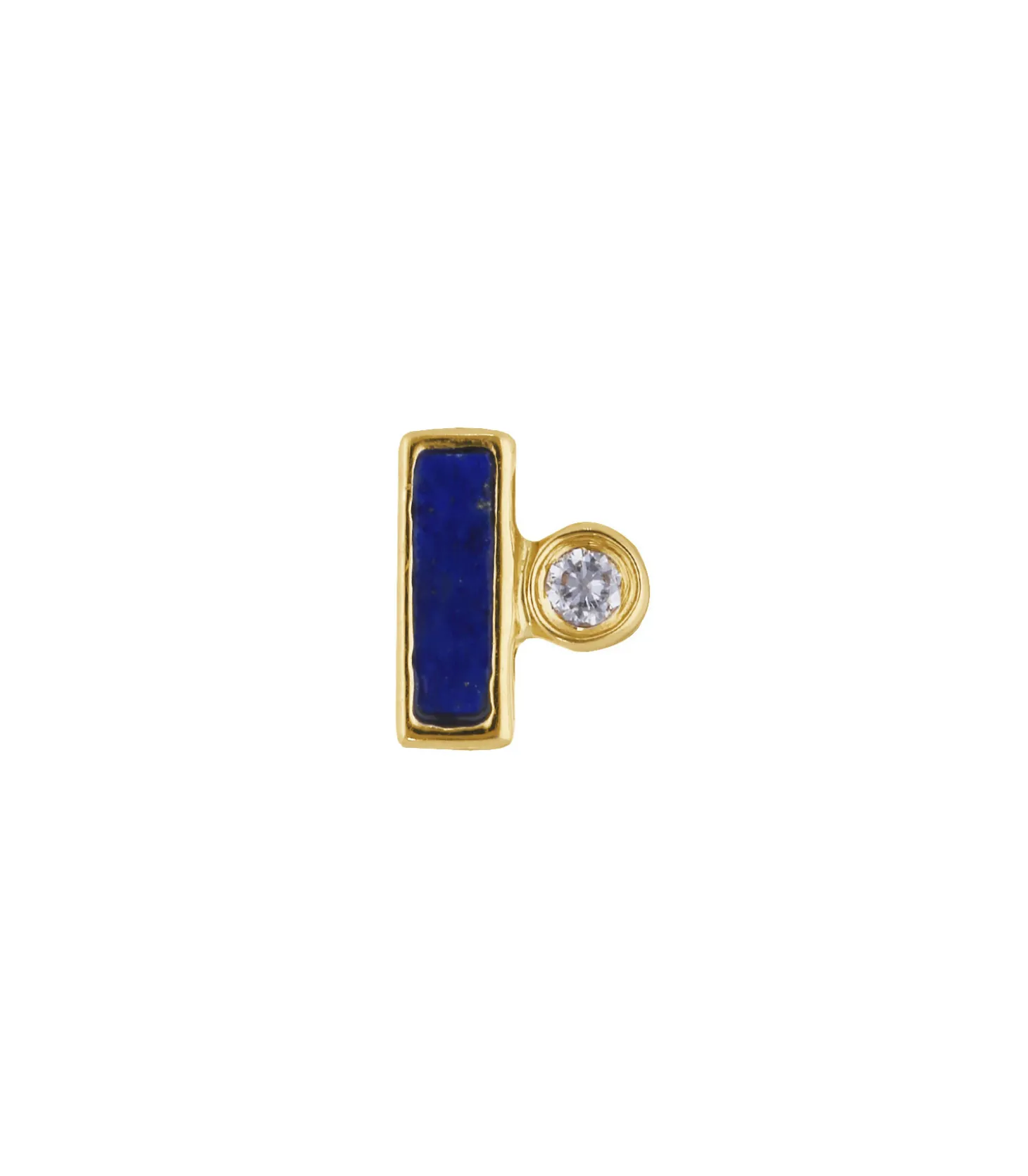 Boucle d'oreille Bar Dot Stud Lapis-Pamela Love Best Sale