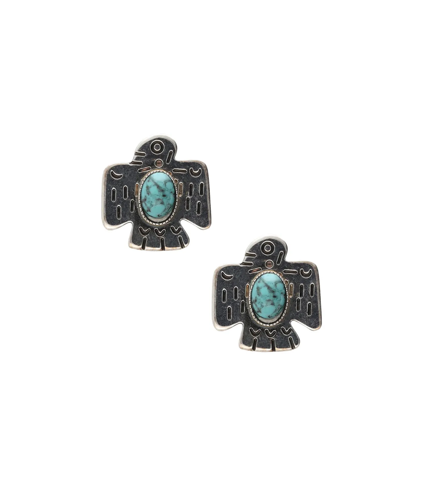 Boucles d'oreilles puces Eagle Argentées-Gas Bijoux Best