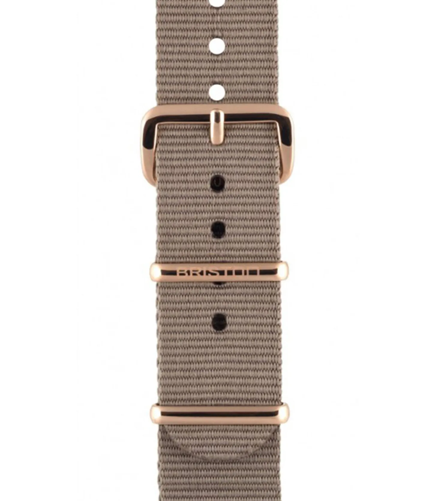 Bracelet de montre  - Taupe/Or rose-Briston Online