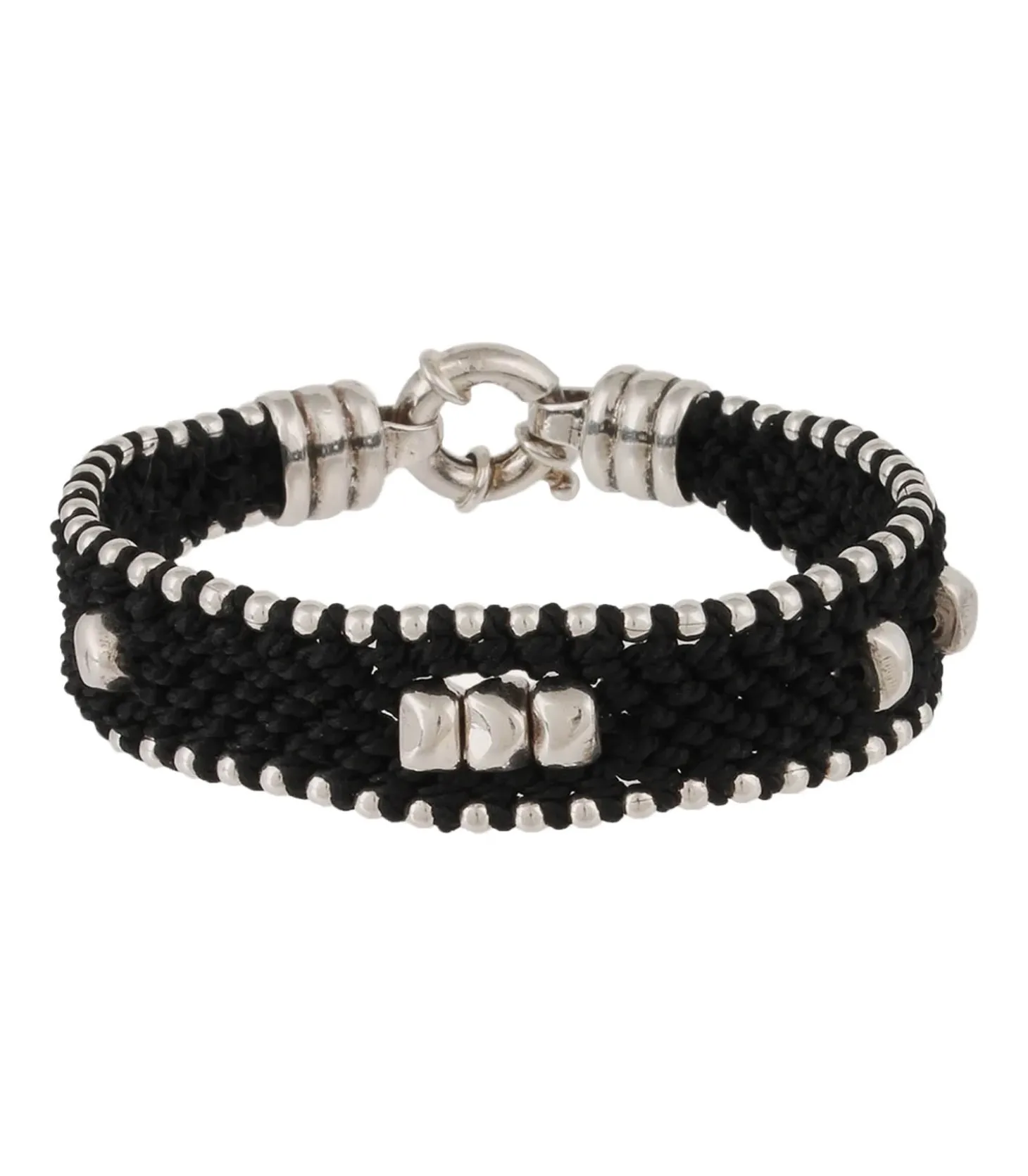 Bracelet homme Colin argenté Noir-Gas Bijoux Hot