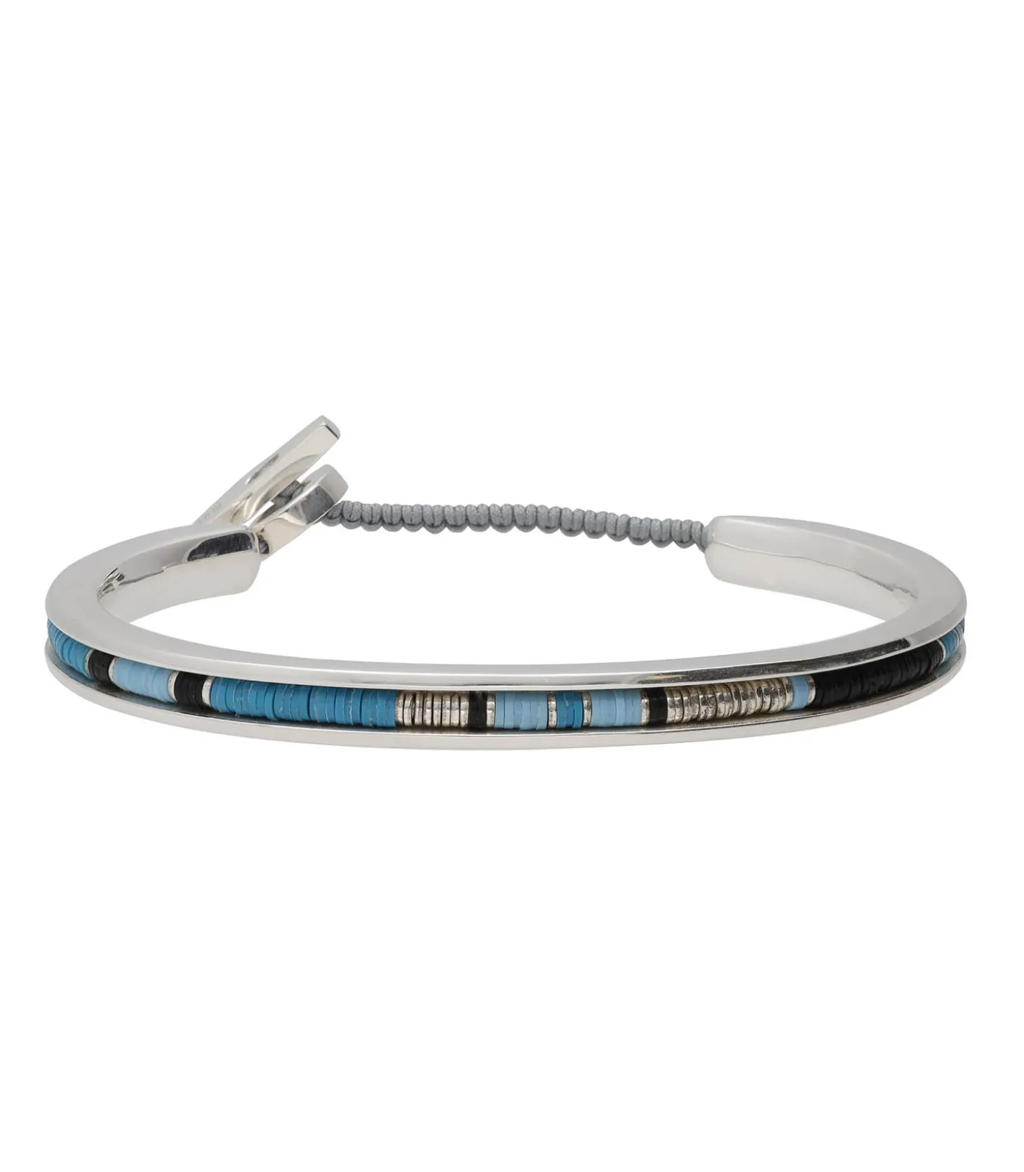 Bracelet homme Square Cuff en Argent Blue-M.Cohen by Maor Discount