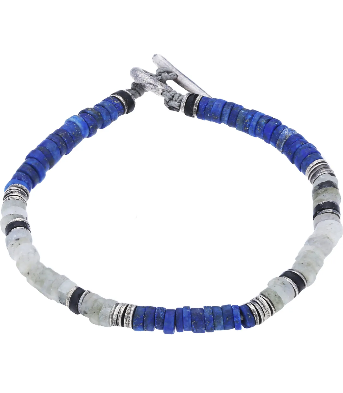 Bracelet perles Labradorites et Lapislazuli-M.Cohen by Maor Best Sale