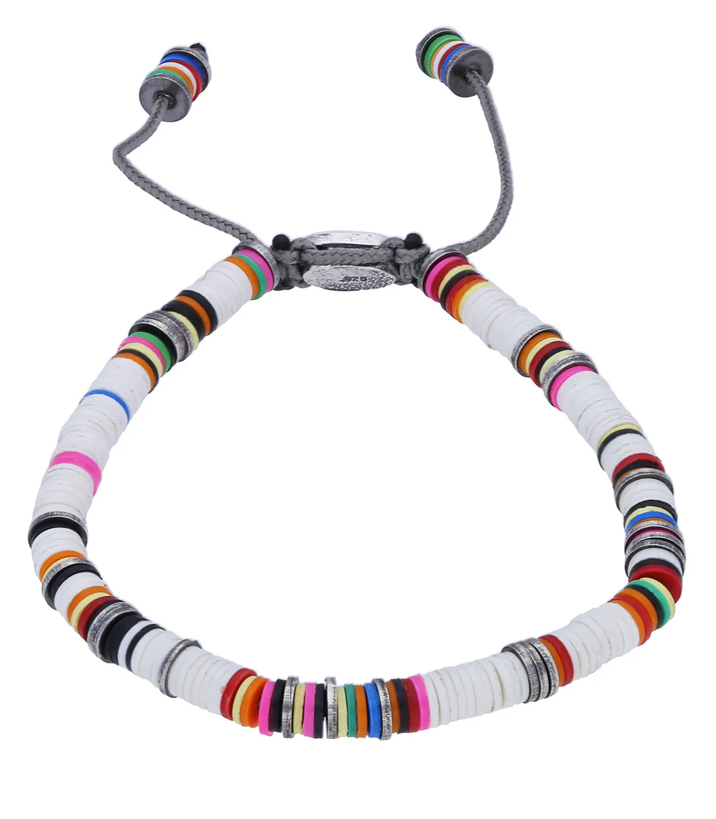 Bracelet Rainbow en perles africaines et argent-M.Cohen by Maor Store