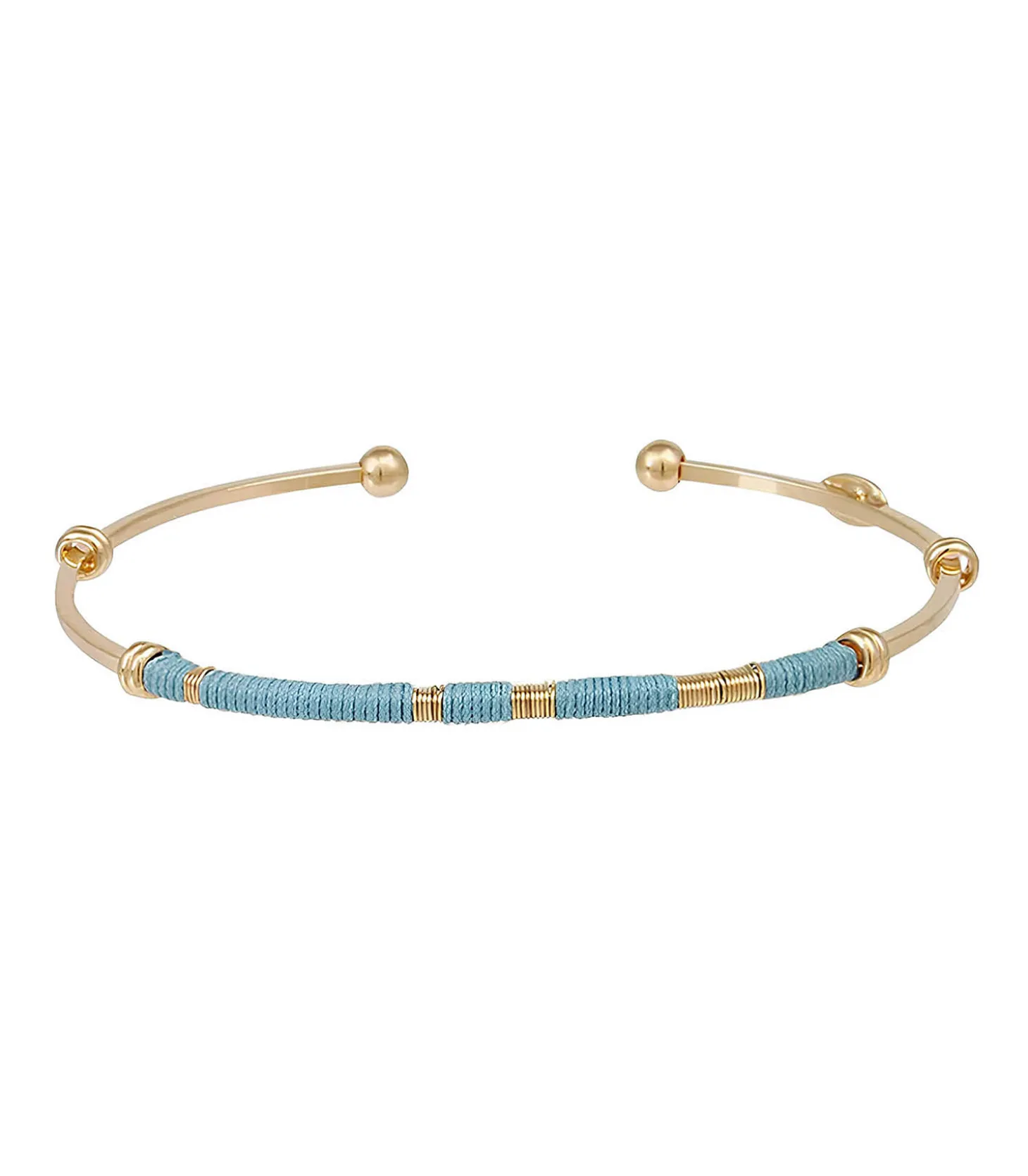 Bracelet Zanzibar Doré Bleu-Gas Bijoux Hot