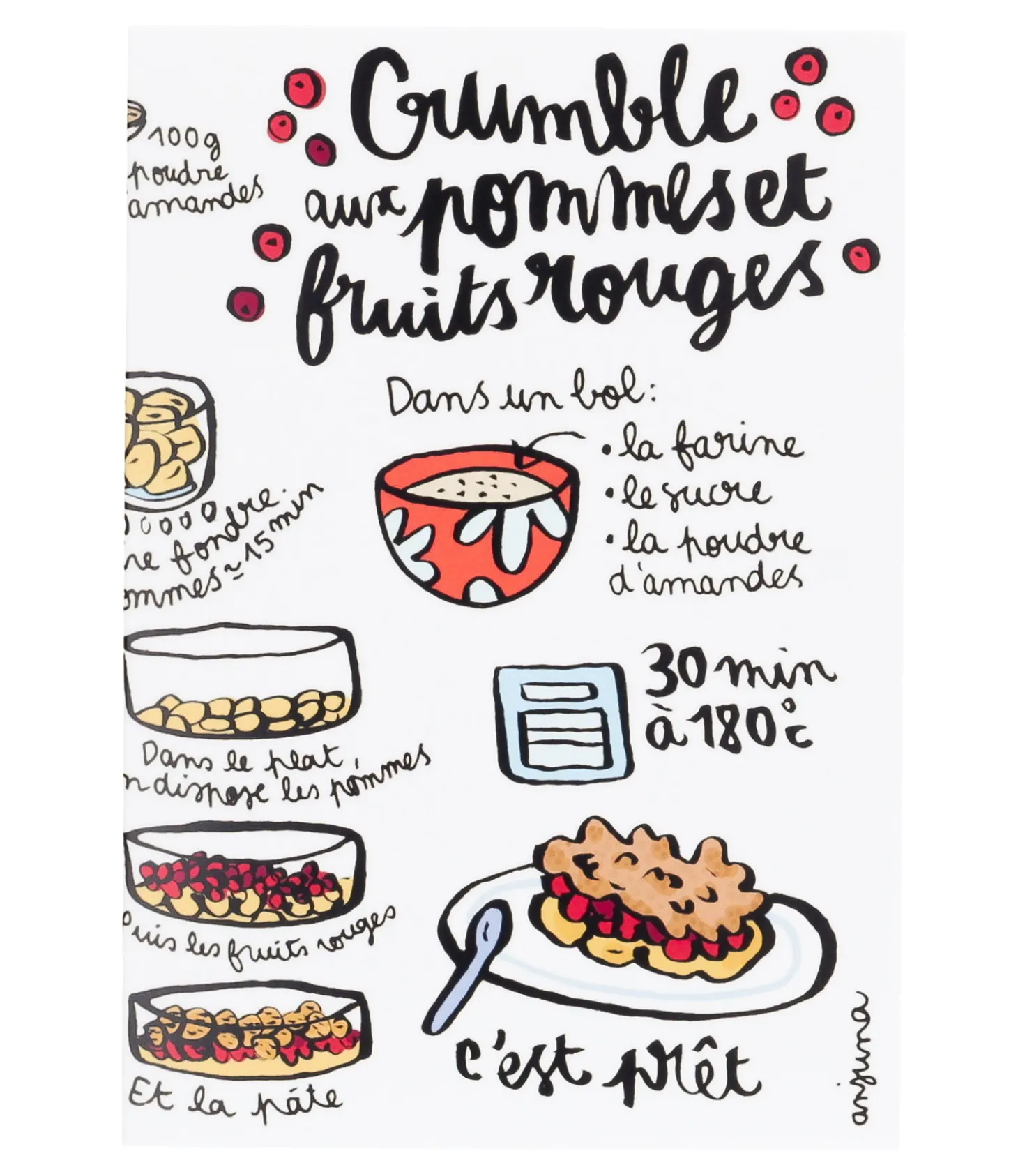 Carte Recette Crumble Anjuna Boutan-Image Republic Hot