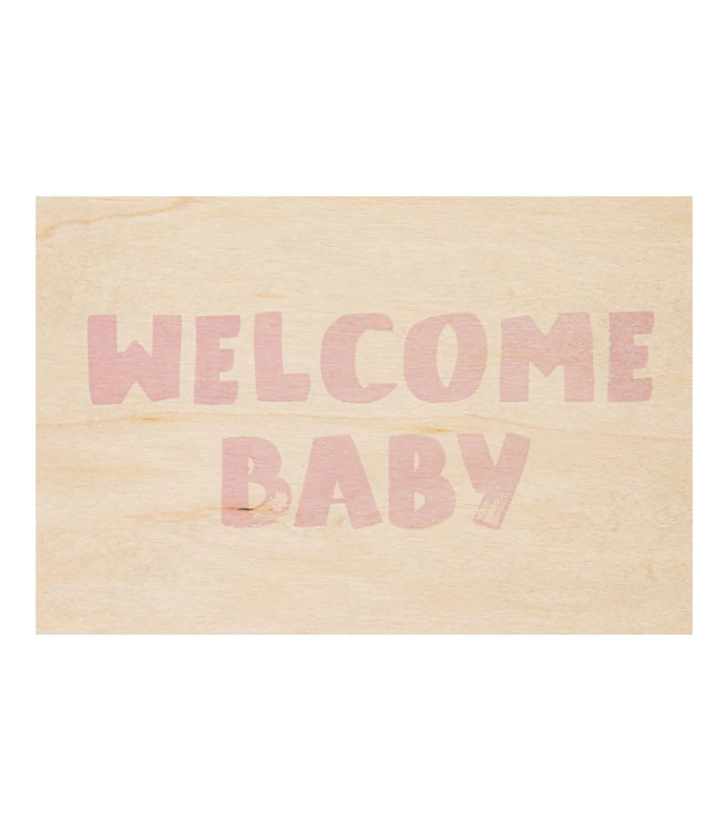 Carte Welcome Baby rose-Woodhi Flash Sale