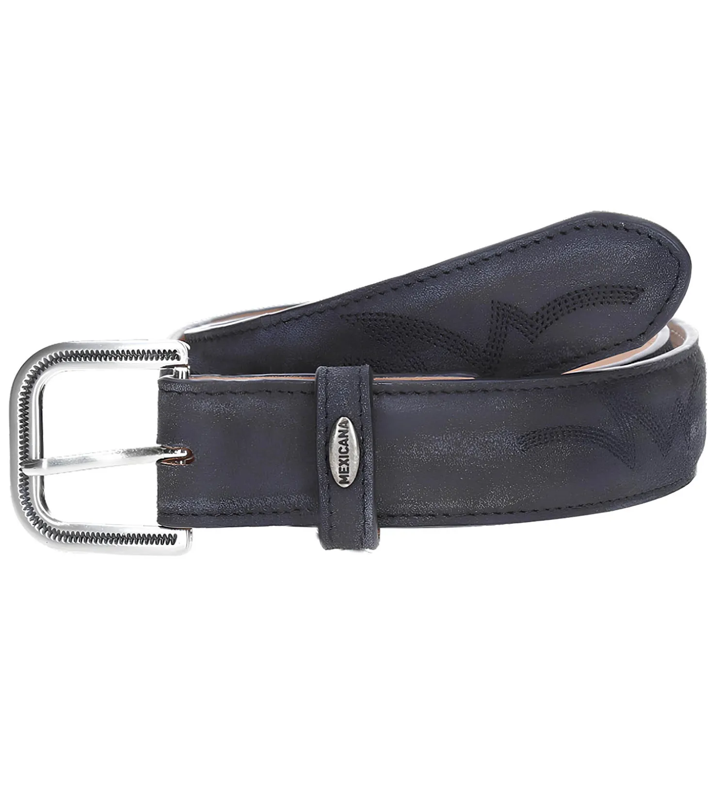 Ceinture en Cuir Fury Black-Mexicana New