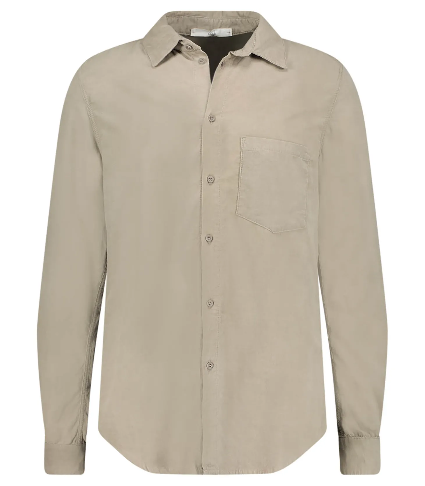 Chemise homme avec pochette Taupe Grey-Daub New