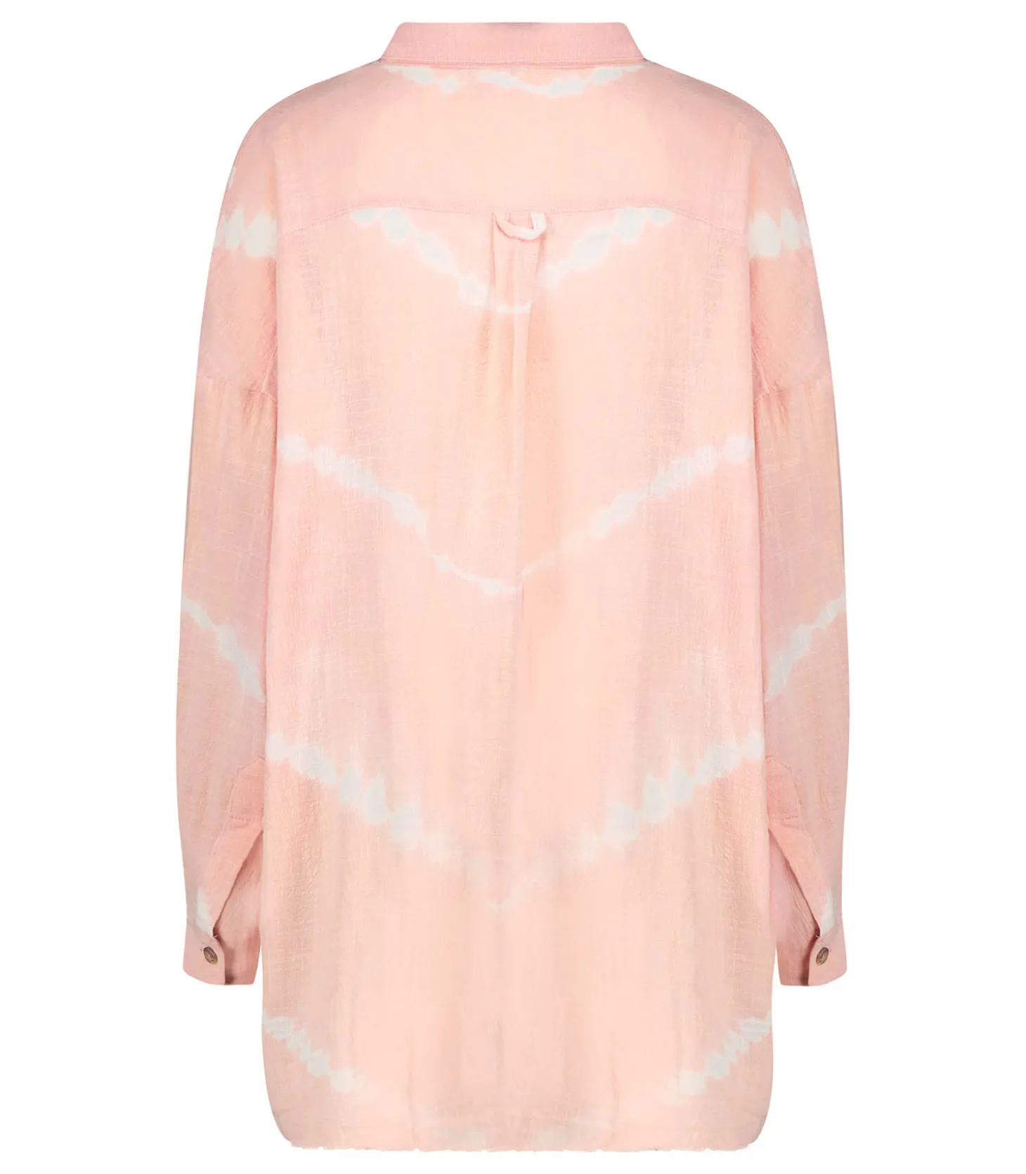 Chemise Oversize Mykonos Tie & Dye Powder Pink-Maison Saint Julien New