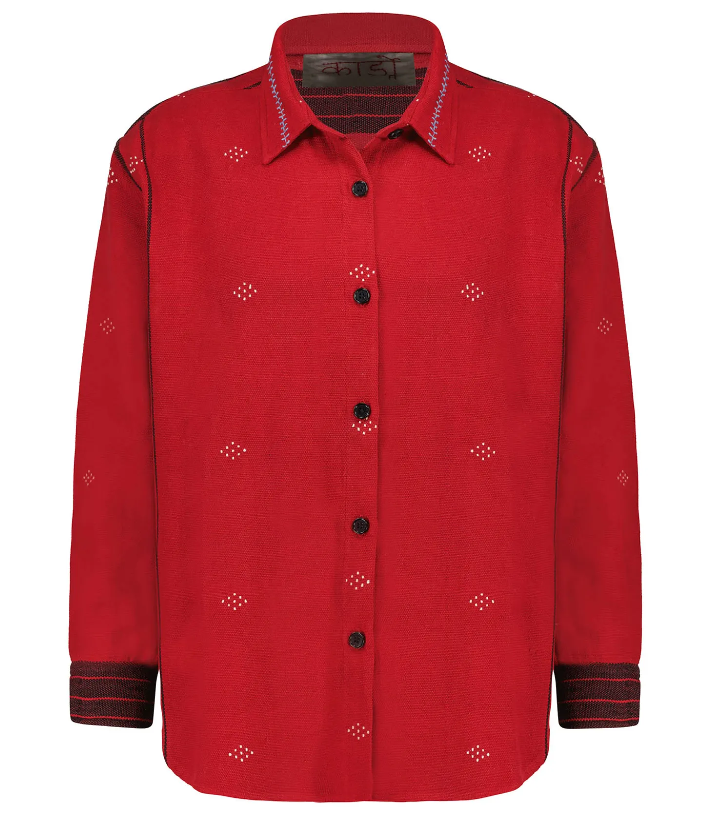 Chemise épaisse Oversize Luis Rouge-Kardo Online