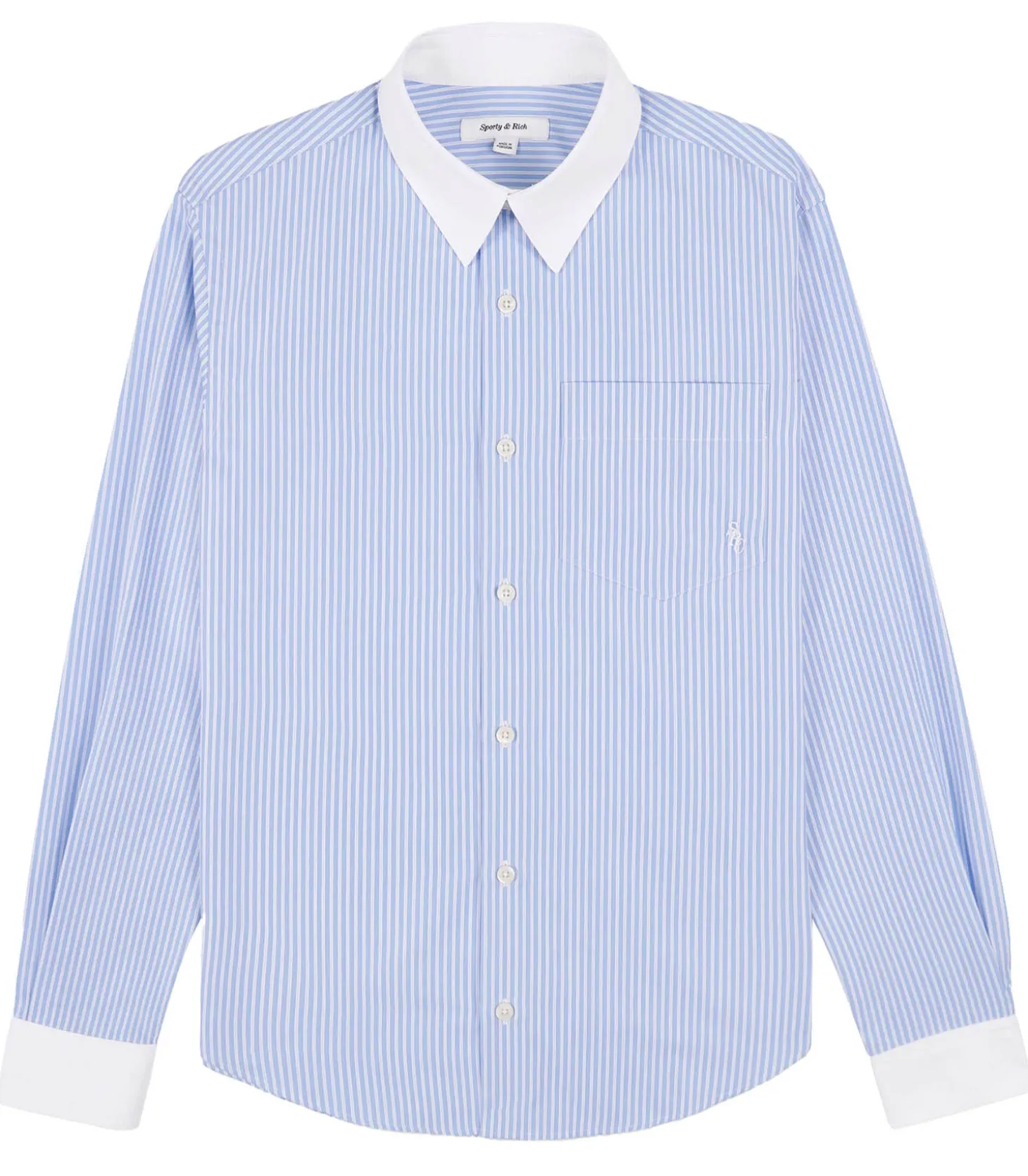 Chemise SRC Sky Blue/Off White-Sporty & Rich Flash Sale