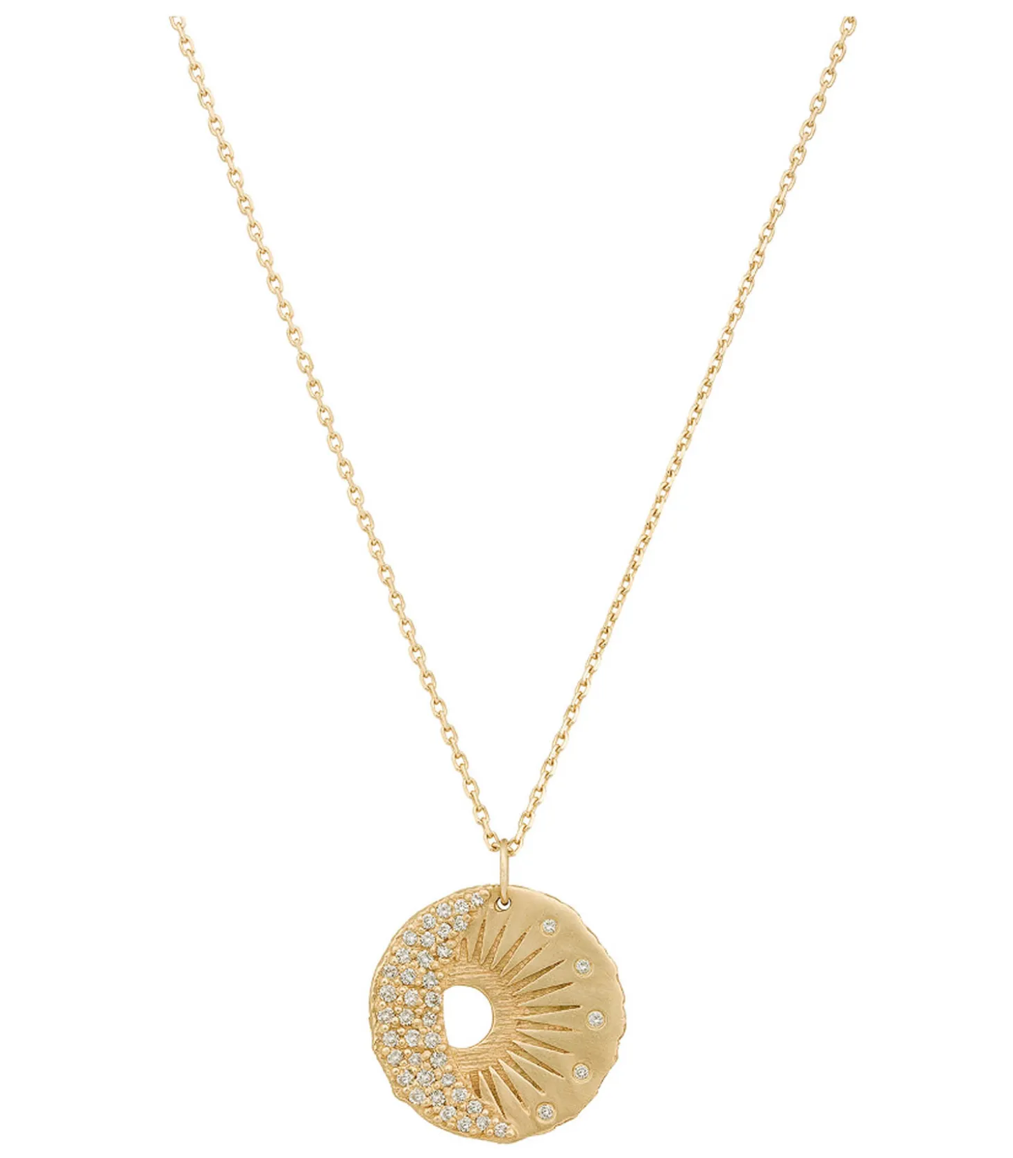 Collier Médaille Soleil & Lune-Céline Daoust Sale