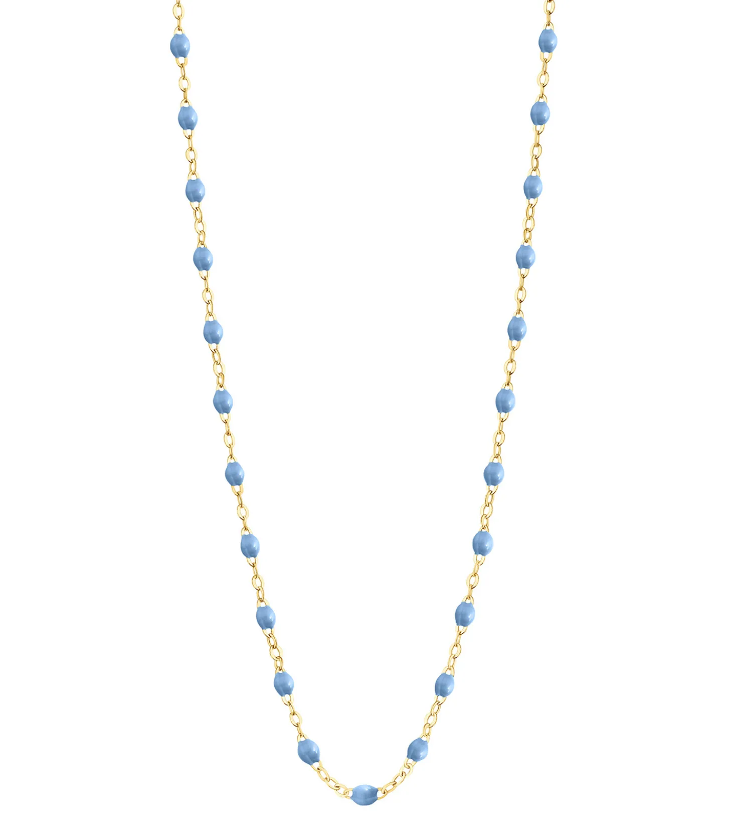 Collier or jaune et perles de résine 42 cm-Gigi Clozeau Discount