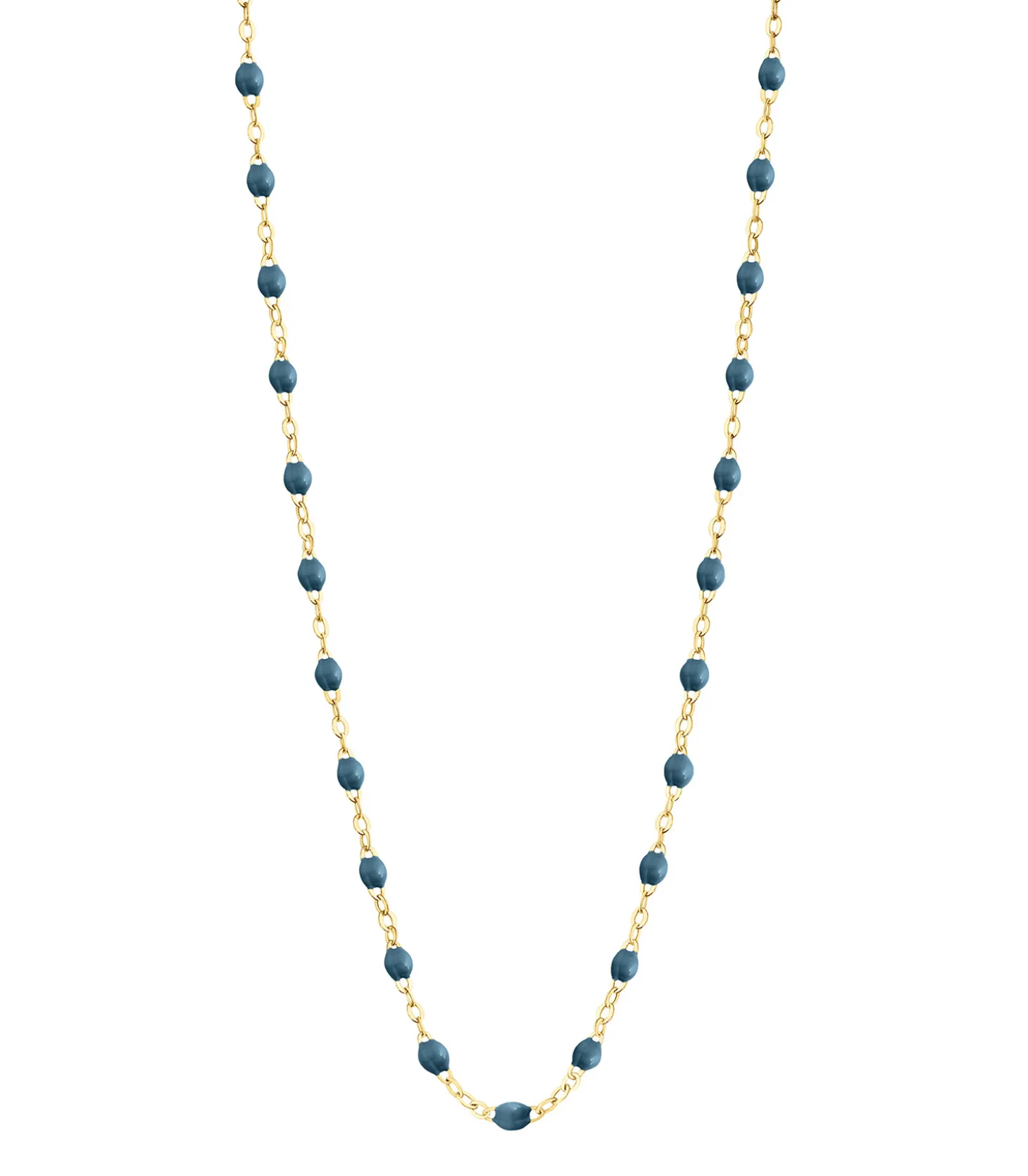 Collier or jaune et perles de résine 42 cm-Gigi Clozeau Discount