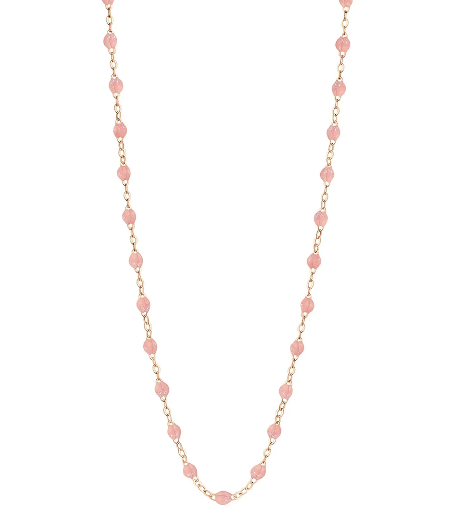 Collier Or rose et Perles de résine 42 cm-Gigi Clozeau Best