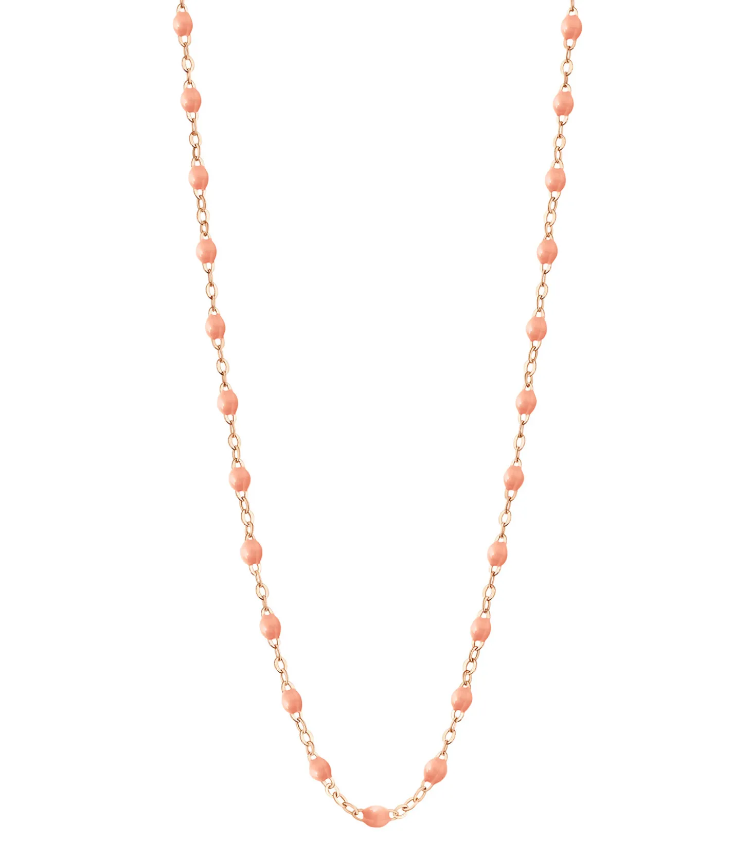 Collier Or rose et Perles de résine 42 cm-Gigi Clozeau Best