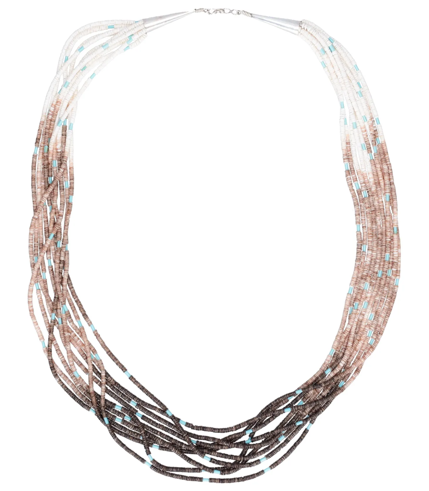 Collier Tie & Dye coquillages et turquoises-Harpo Best Sale