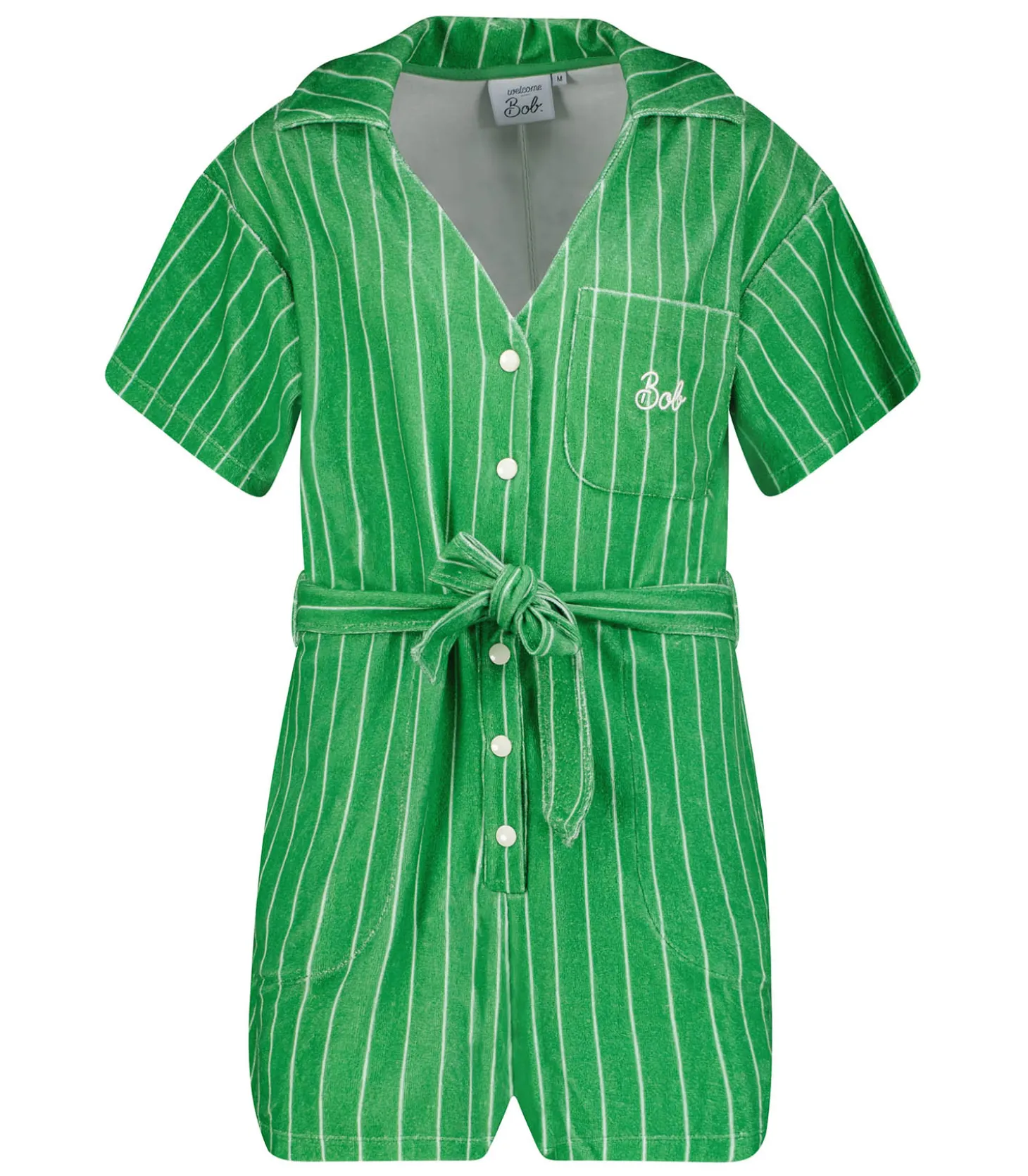 Combishort Ibiza Green Garden Stripes-Welcome Bob Clearance