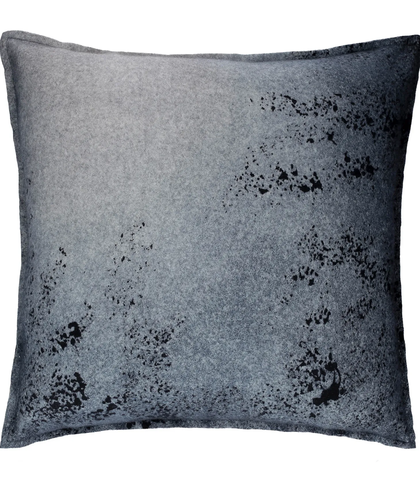 Coussin cachemire et laine 50 x 50 cm bleu gris-Avant Toi Sale