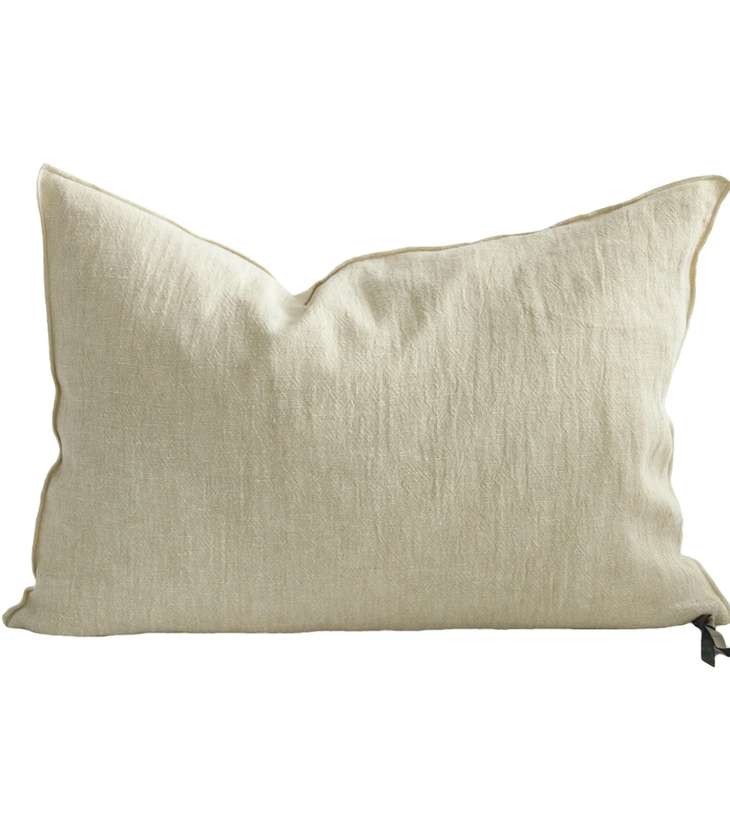 Coussin Vice Versa Crépon de Lin Lavé Fior di Latte 40 x 60 cm-Maison de Vacances Online