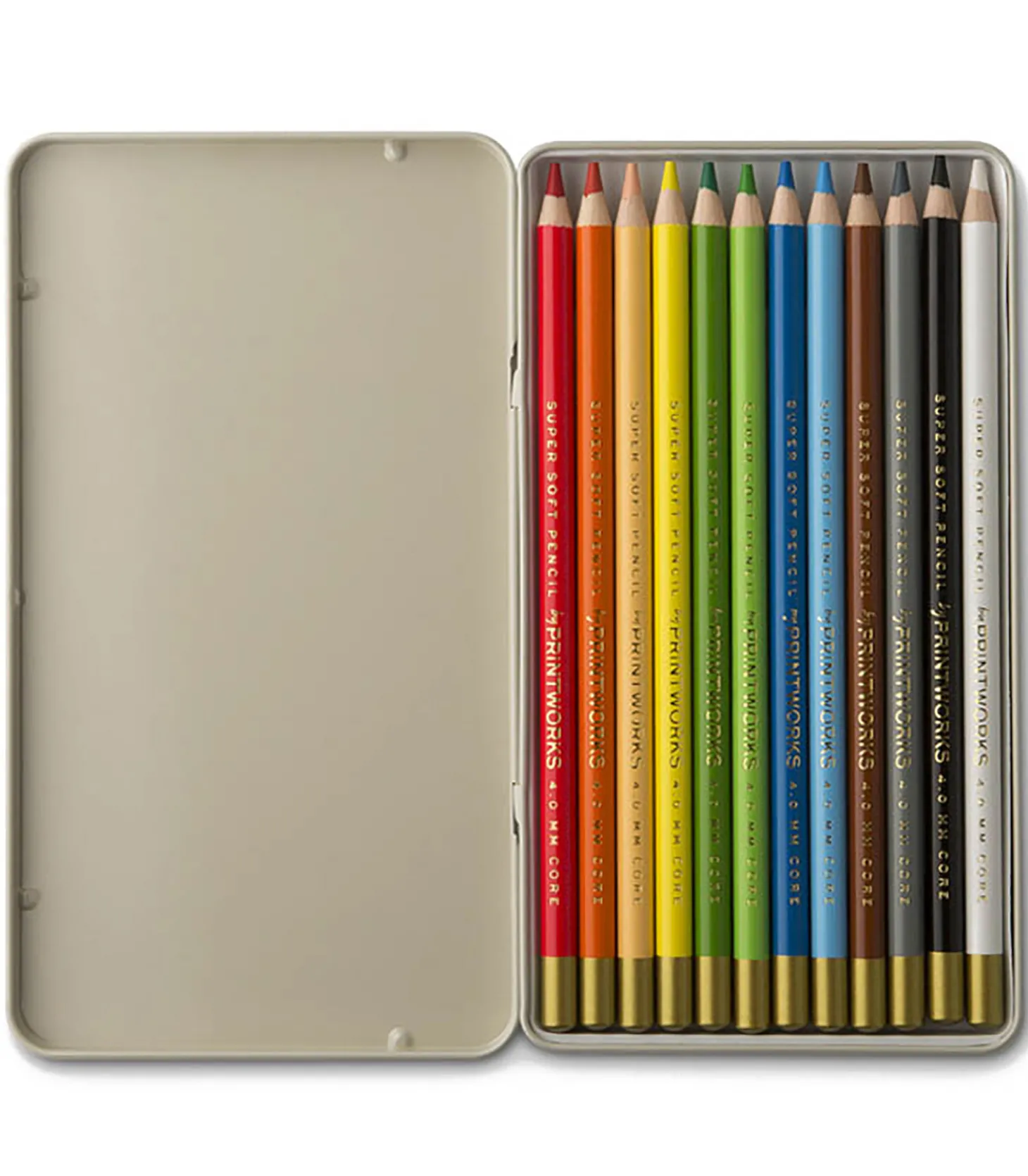 12 crayons de couleur classiques-Printworks Hot