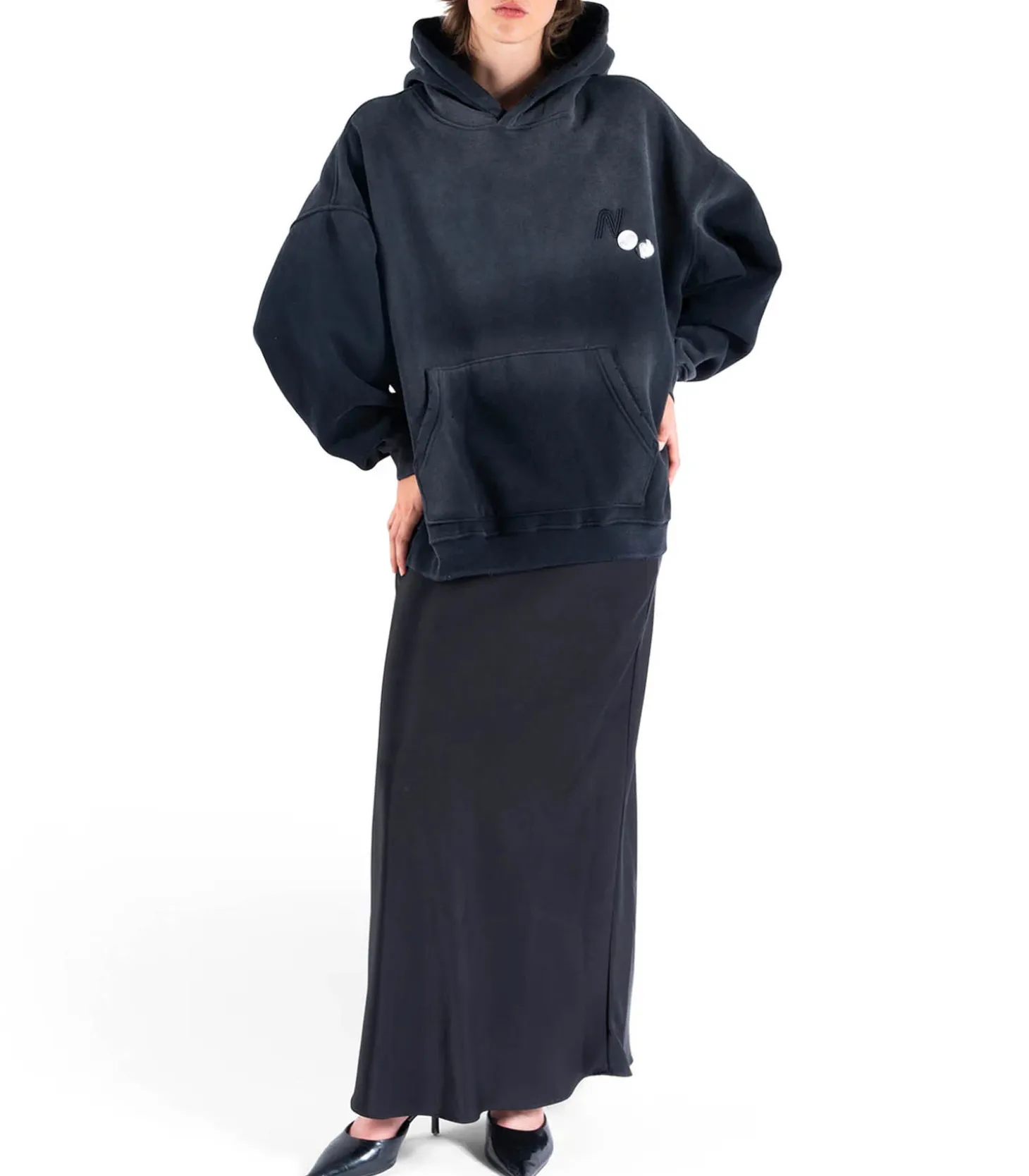Hoodie Skyler Trade Vintage Black-Newtone Cheap