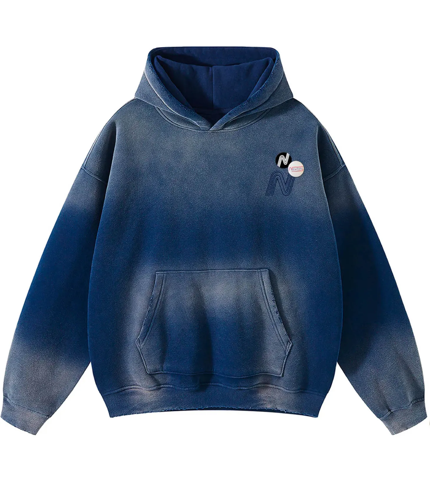 Hoodie Skyler Trade Vintage Blue-Newtone Flash Sale