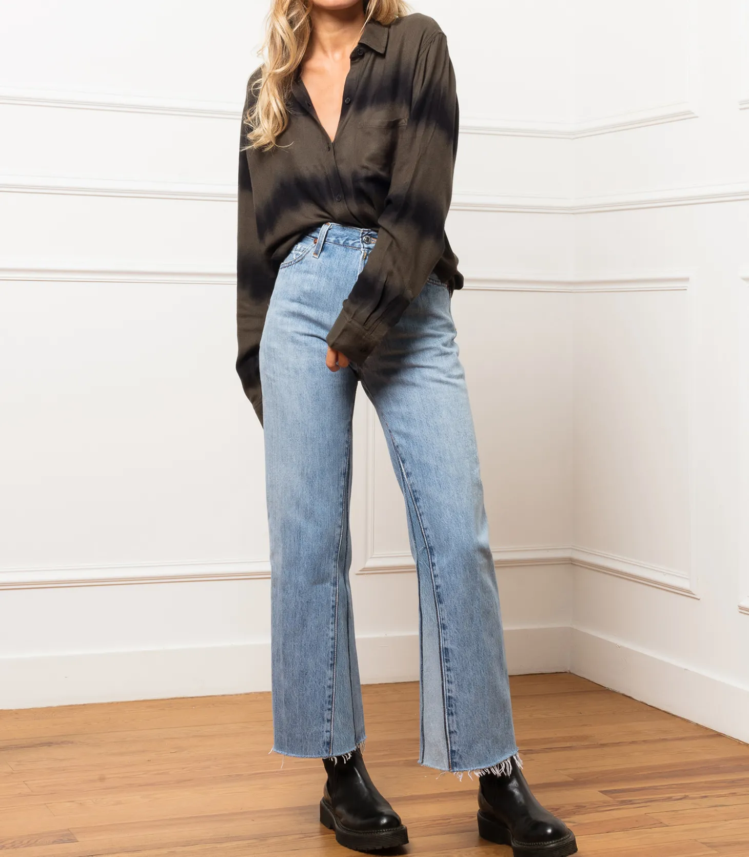 Jean flare crop taille haute Levi's-RE/DONE Best Sale