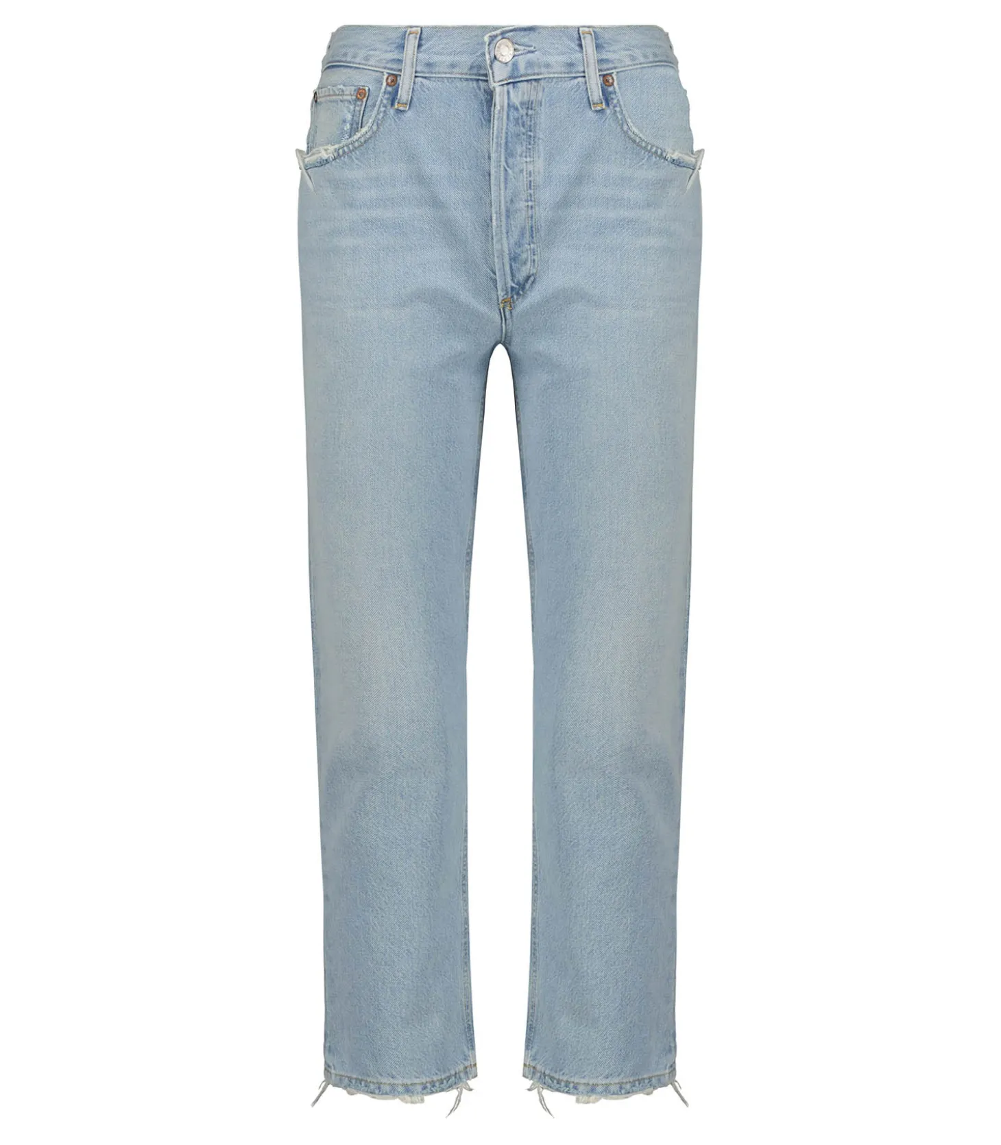 Jeans Riley High Rise Straight Crop Reputation-AGOLDE Best Sale