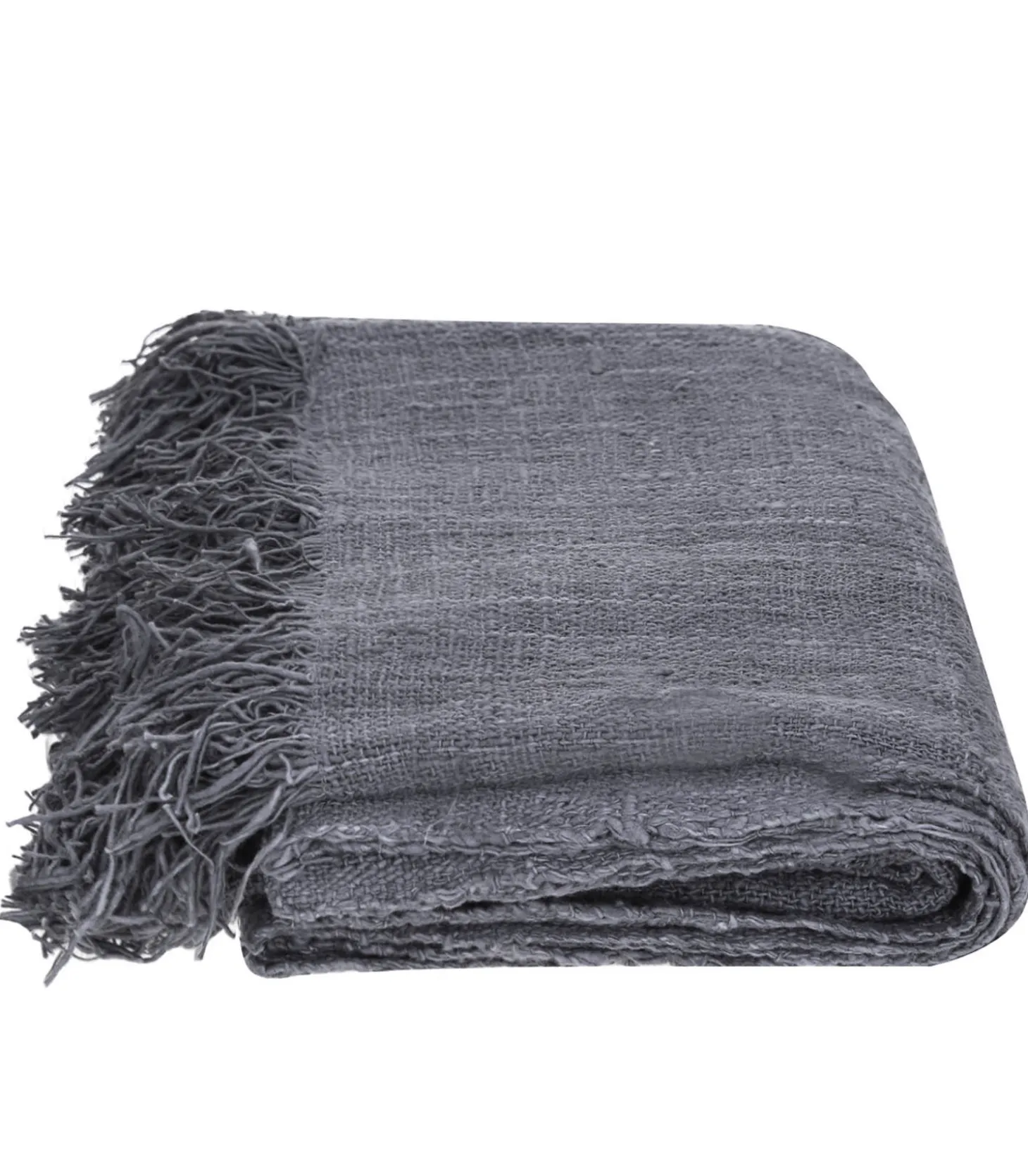 Jeté de Canapé en Coton Recyclé Dark Grey-Originalhome Online