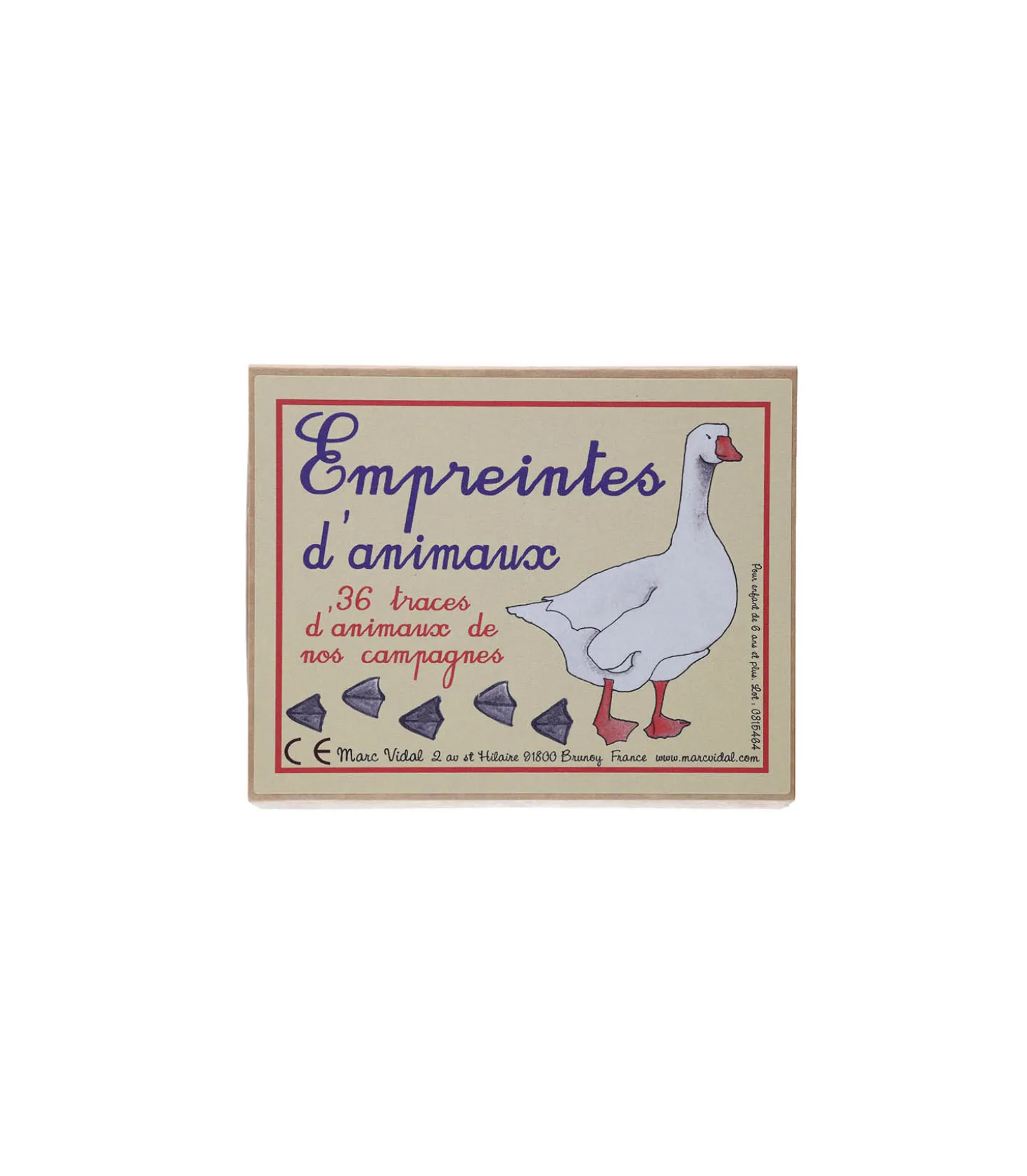 Jeu de Cartes "Empreintes D'Animaux"-Marc Vidal Flash Sale