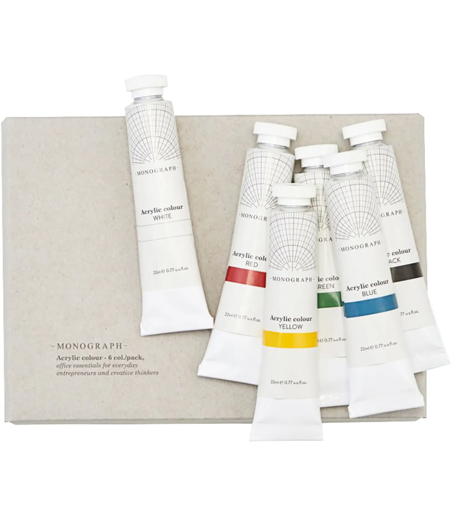 Kit de 6 tubes d'acrylique-Monograph Clearance